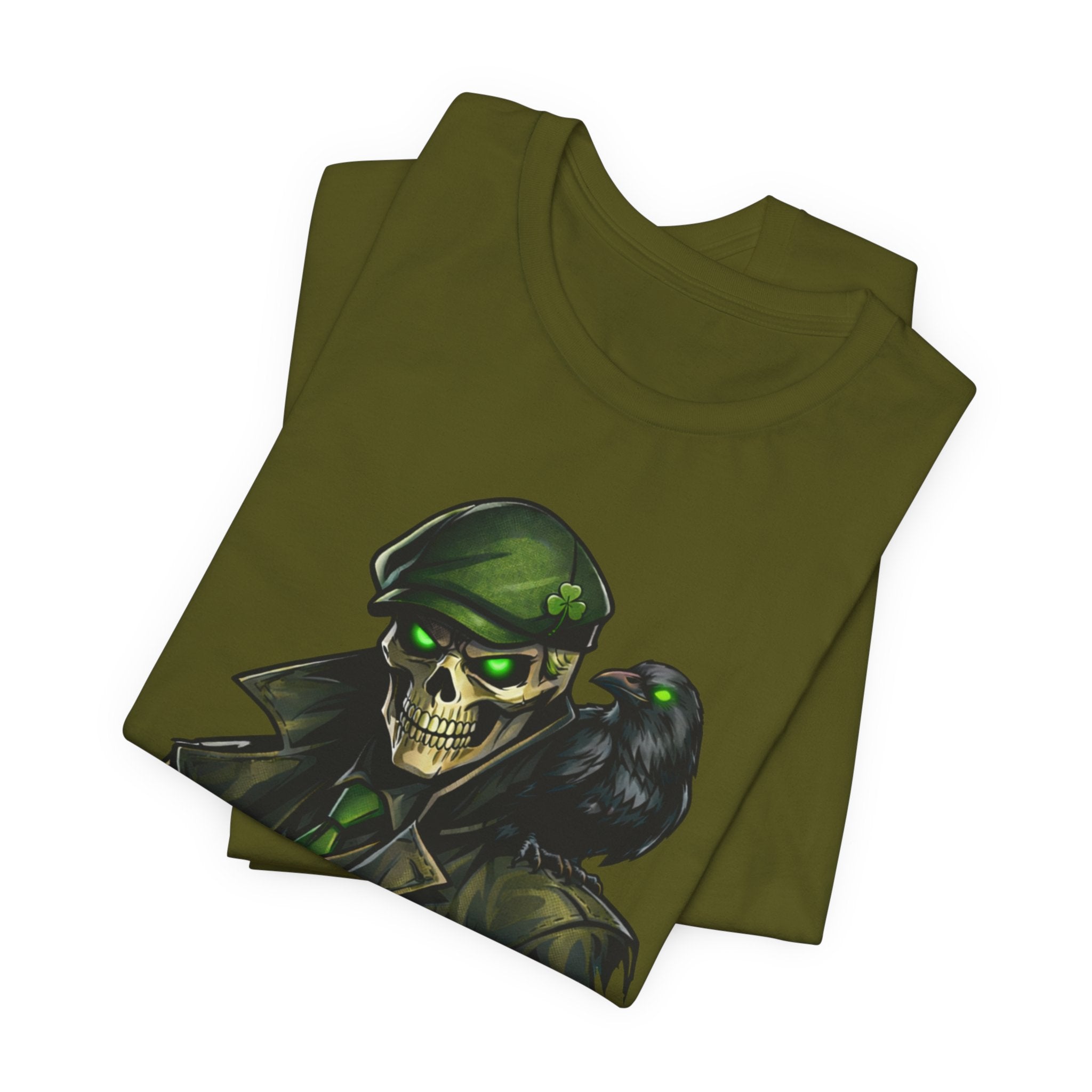 I Stand for the Silent Tee — Soldier Skull with Raven Graphic