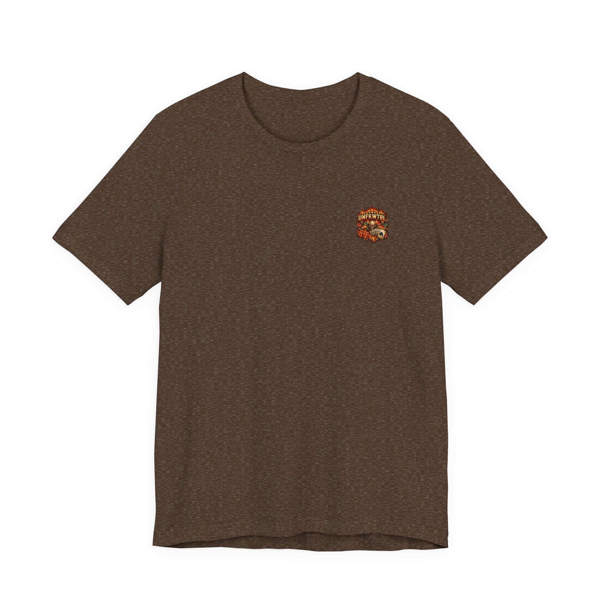 Fear No Luck Skull Graphic Tee — Bold Biker Poker T‑Shirt