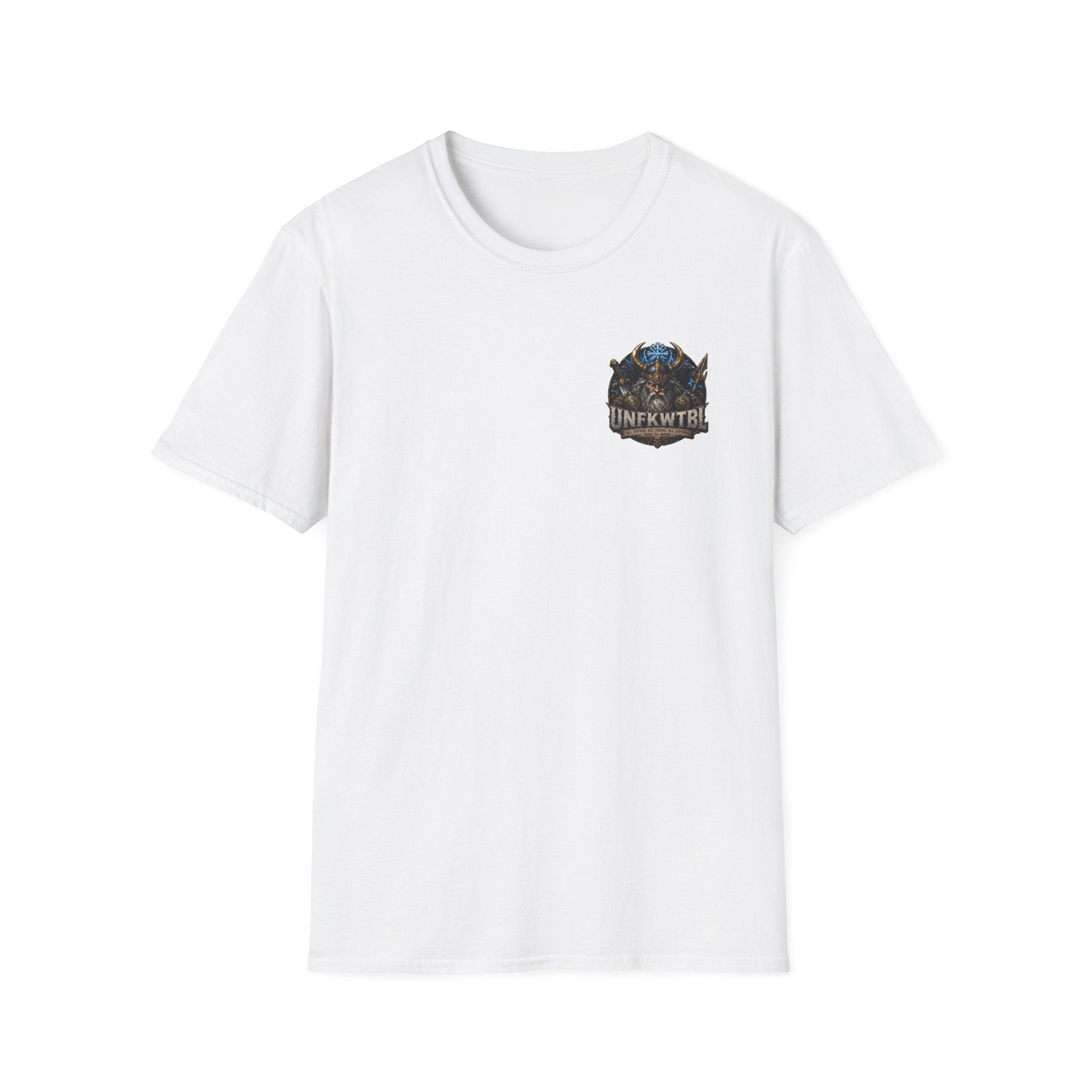 Odin Viking Wolf Crest T-Shirt — 'UNFKWTBL' Graphic Tee