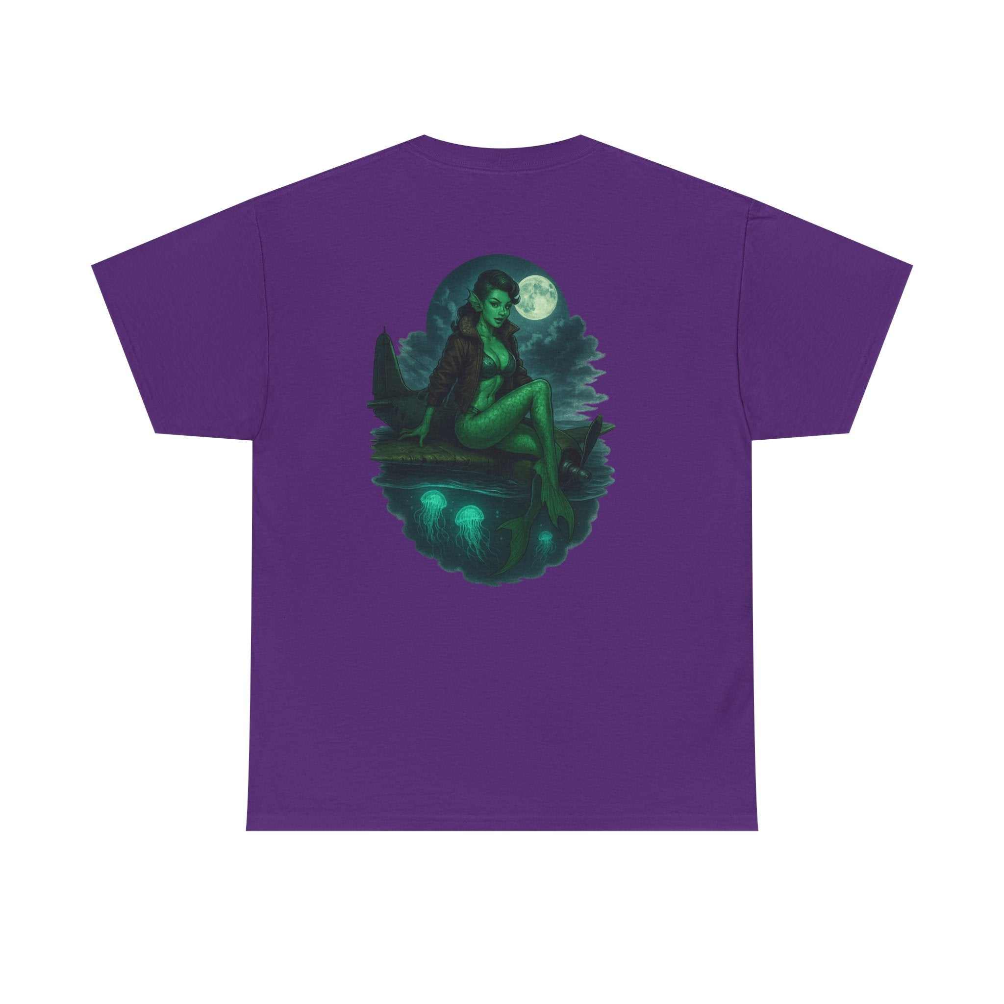 1950s pinup beauty sea creature vintage unisex heavy cotton t-shirt