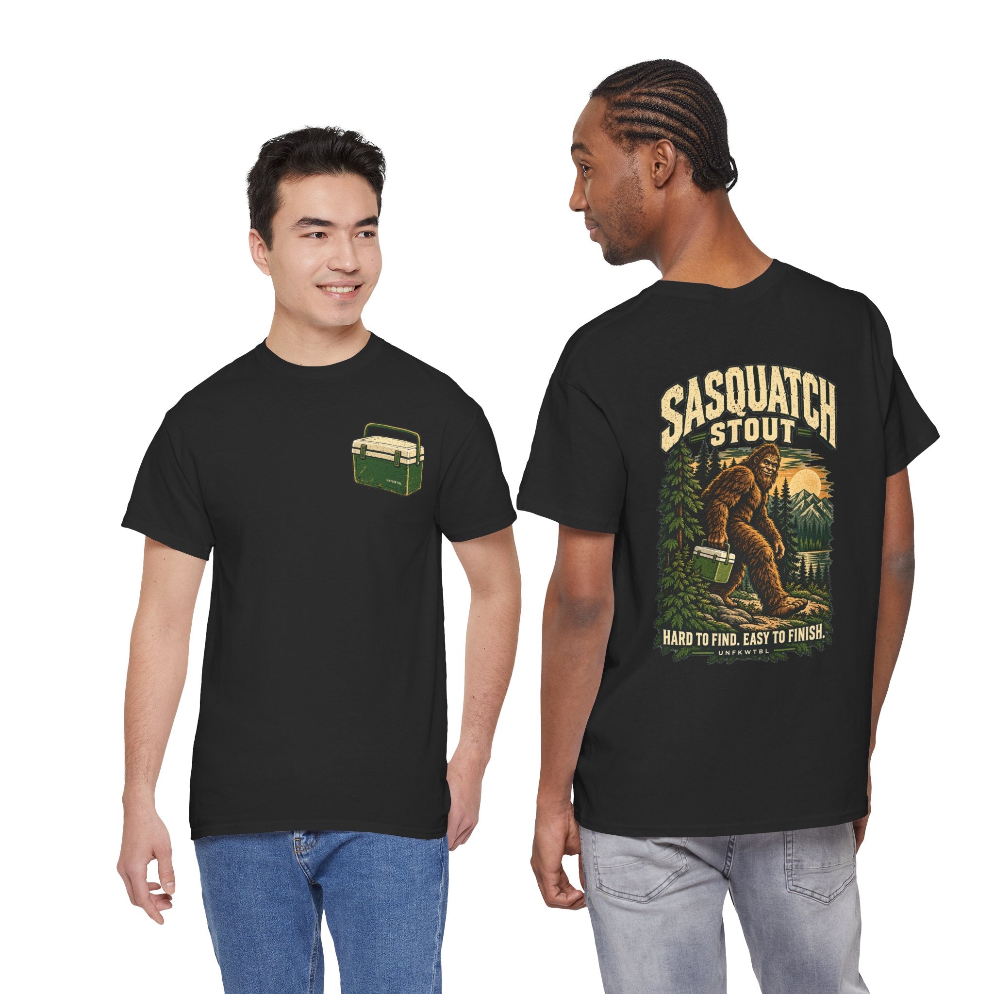Sasquatch Stout Bigfoot Camping T-Shirt