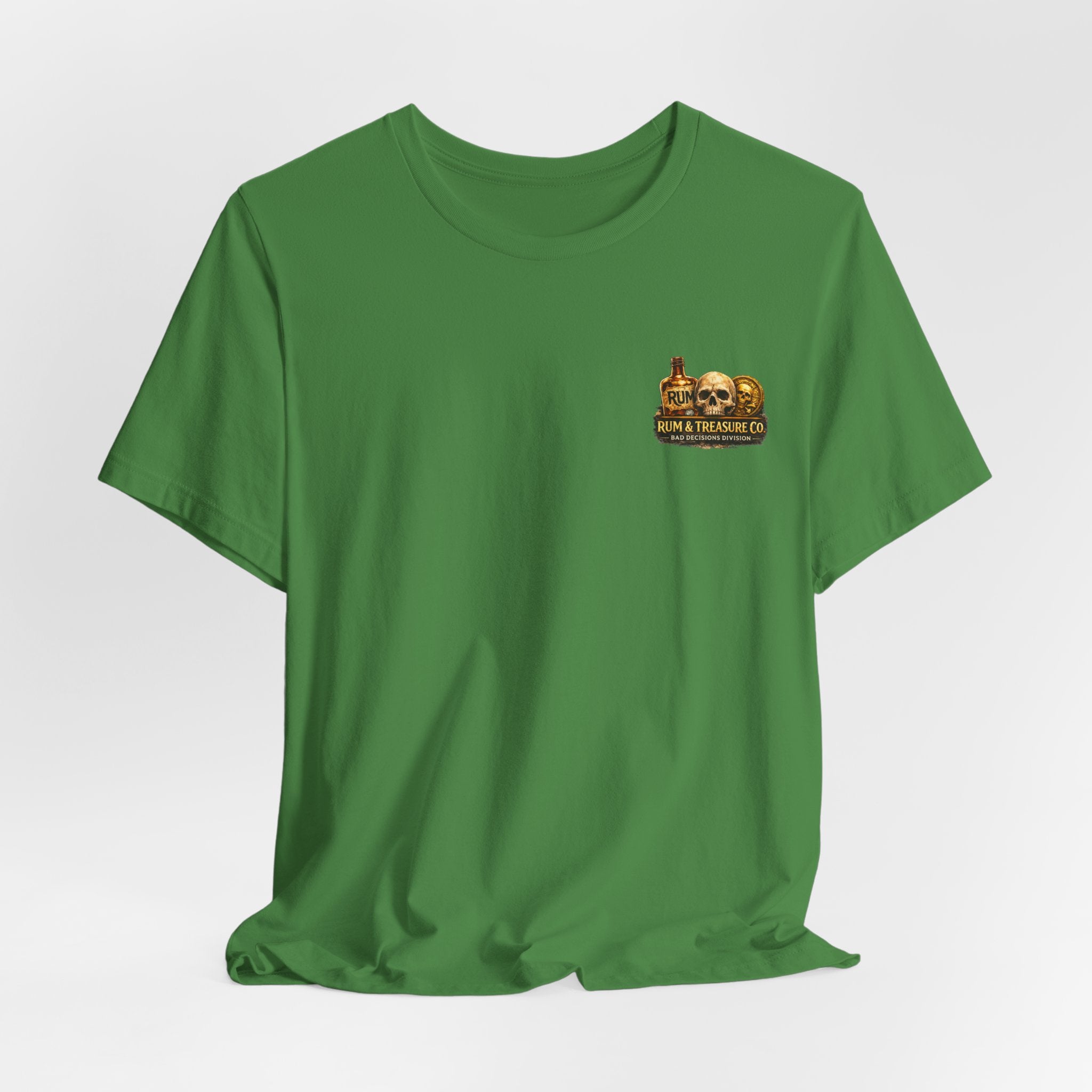 Gold First Pirate Tee — 'Gold First, Questions Later' Treasure Skull T-Shirt