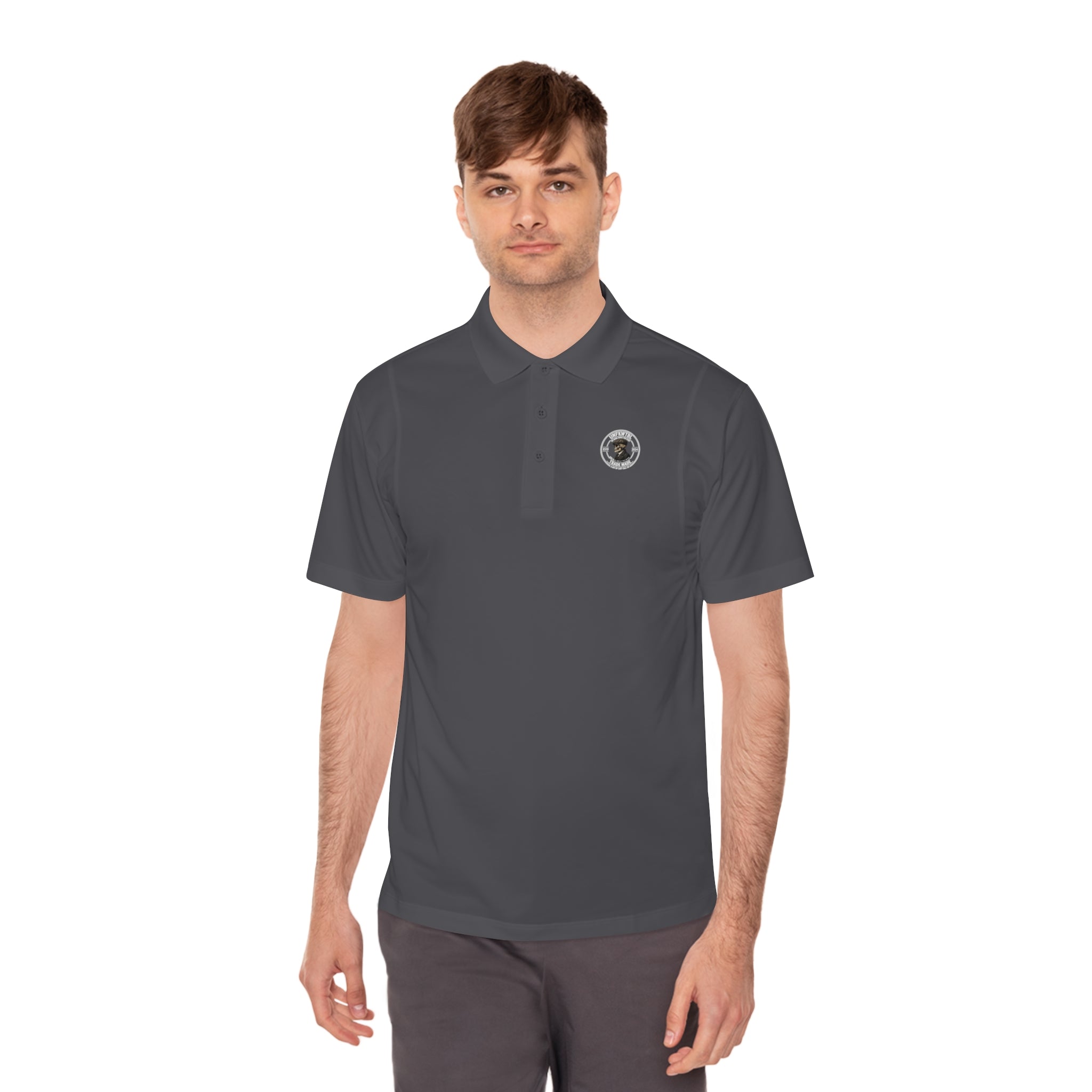 Men's Polo Shirt — Subtle Crest Golf & Work Sport Polo