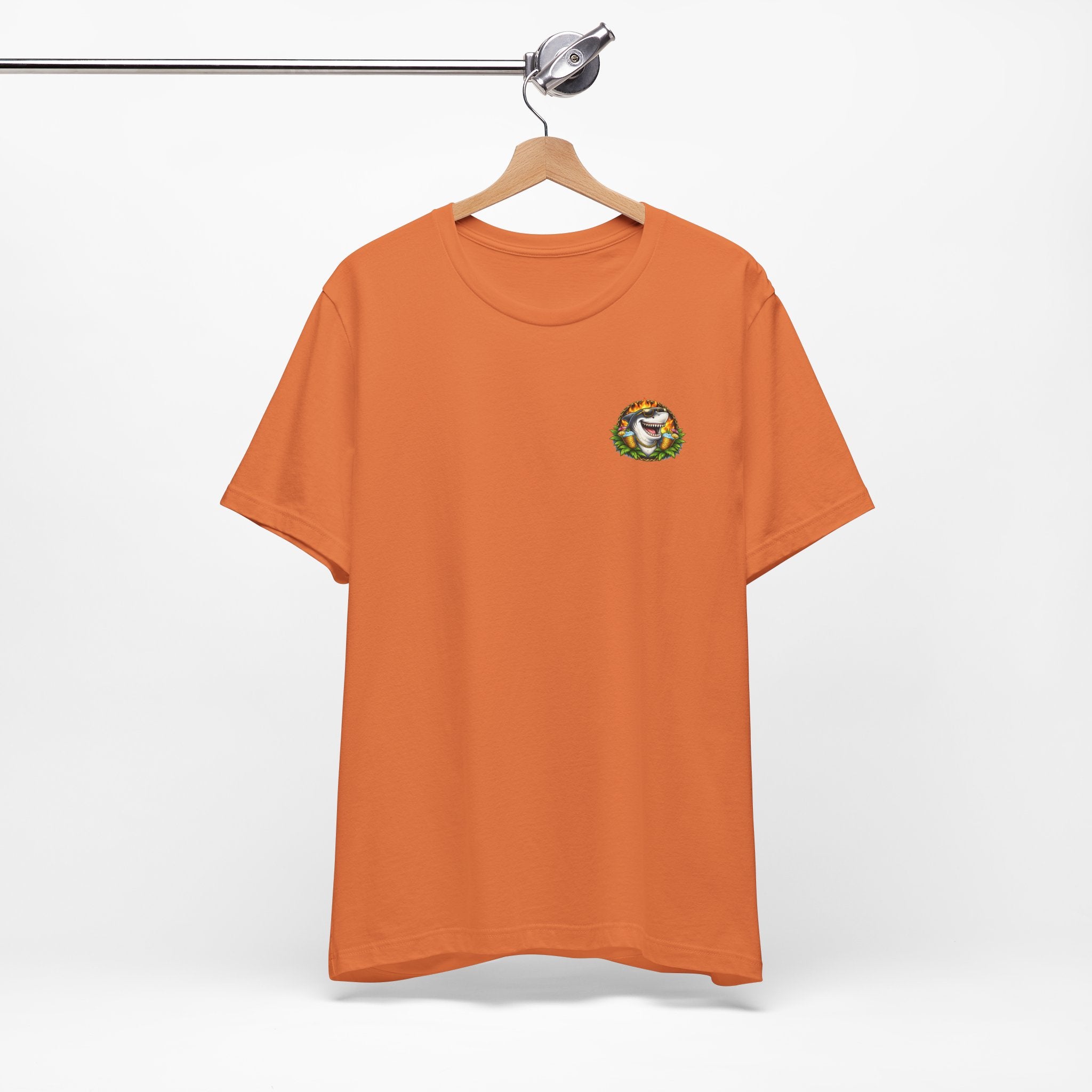 Shark Bonfire Tee — "Sharks Don’t Tan, We Toast" Graphic T-Shirt