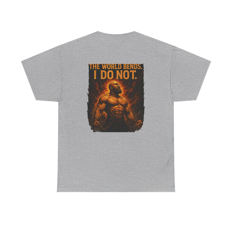 Unisex Heavy Cotton Tee with Bold Skull Design - Edgy Graphic T-Shirt, Statement Tee, Unique Gift, Halloween, Motivational Apparel