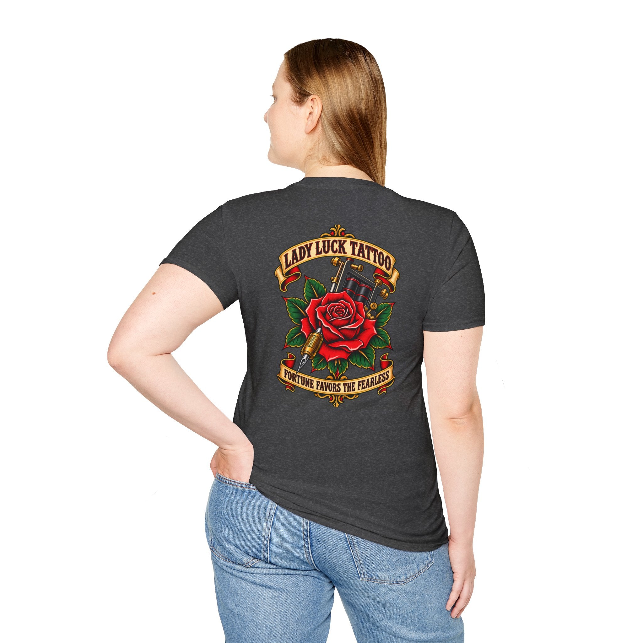 Lady Luck Tattoo Fortune Favors the Fearless Tee