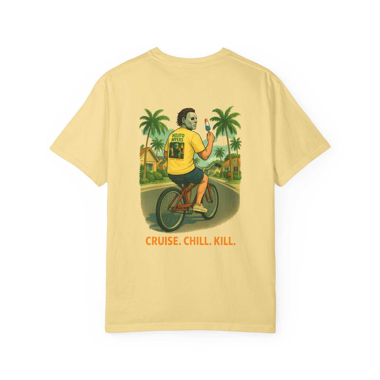 Micheal Myers Hanging in Hawaii Design Garment -Dyed T-shirt