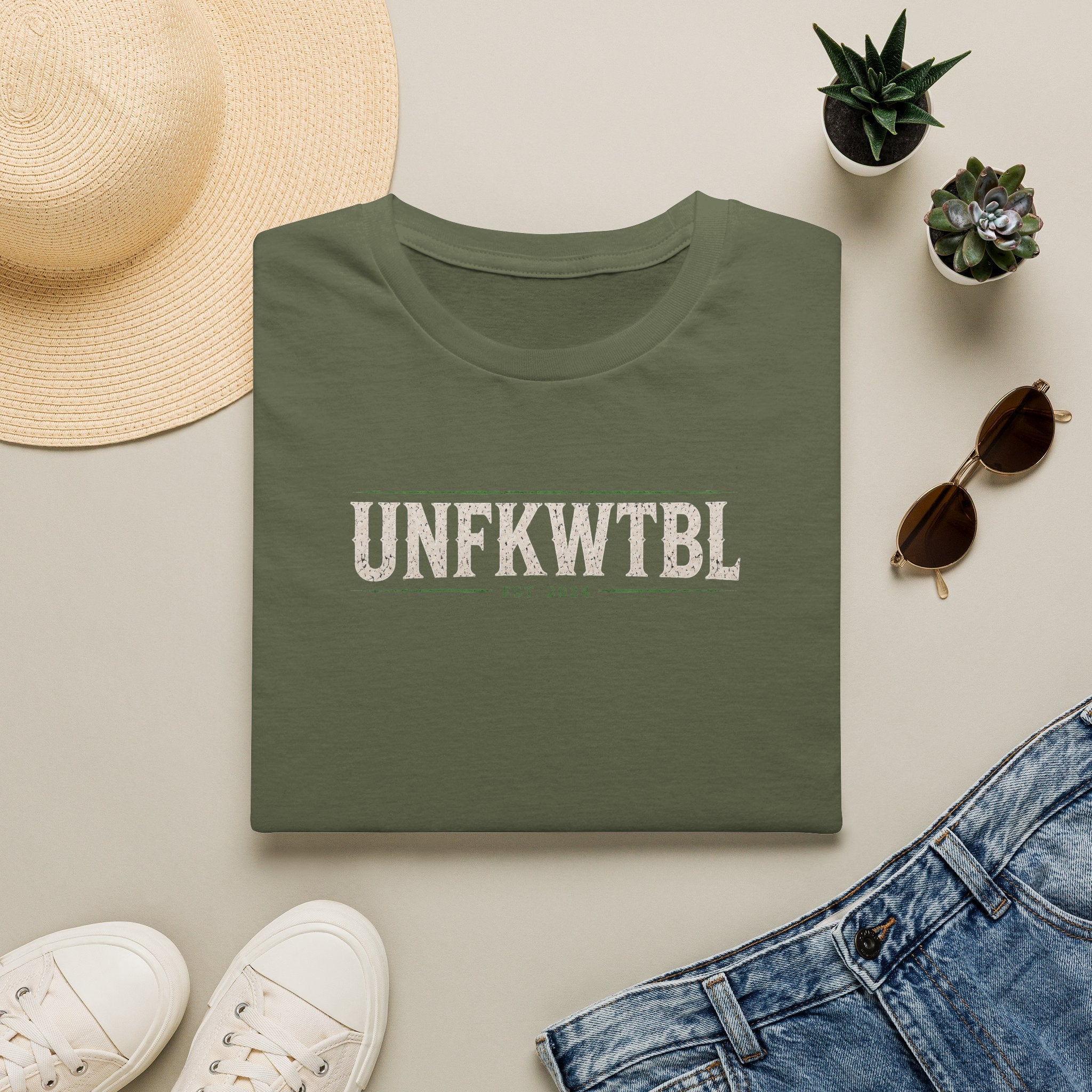 UNFKWTBL Graphic Tee — Vintage Athletic Logo T-Shirt