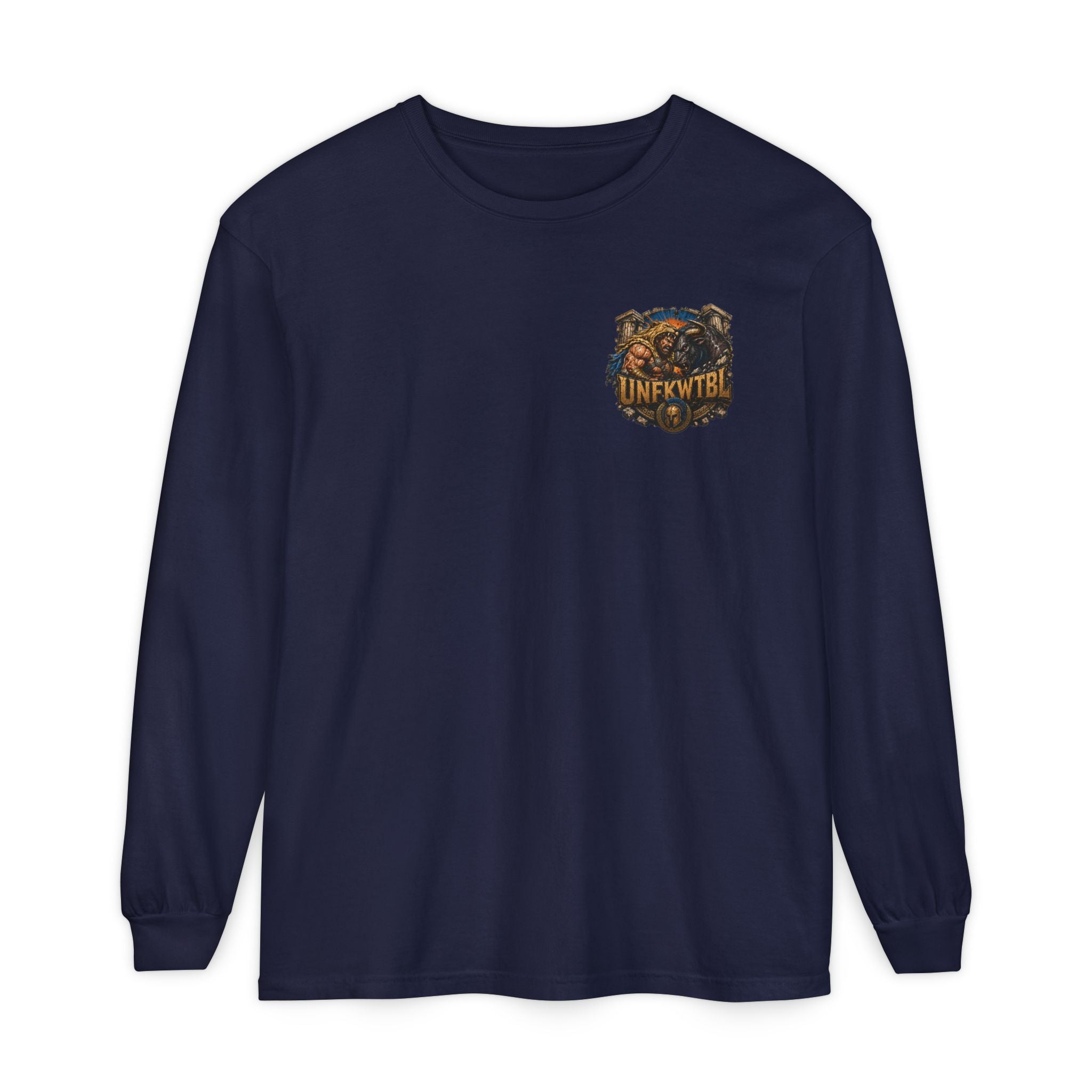 Hercules vs Minotaur Graphic Long Sleeve Tee