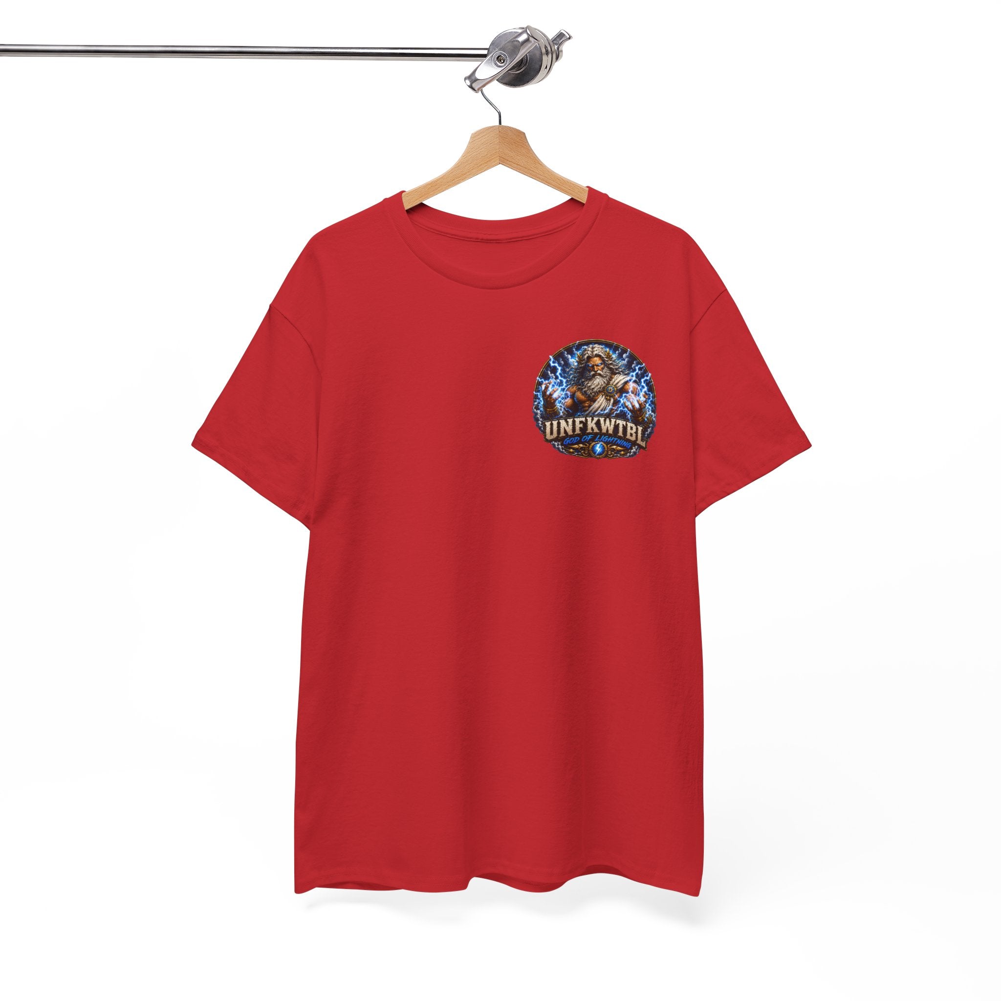 God of Lightning Graphic Tee — "UNFKWTBL" Mythic Thunderback T‑Shirt