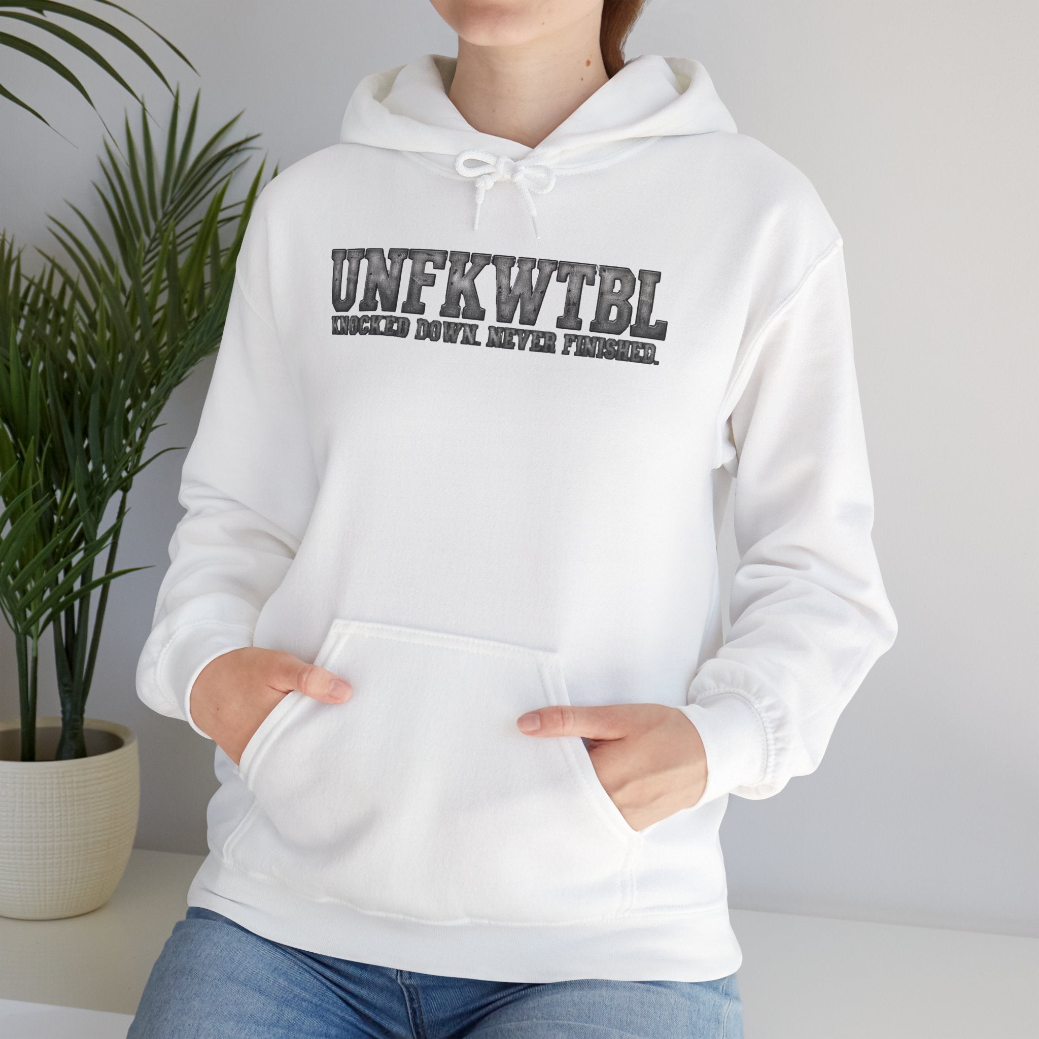 Hoodie — UNFKWTBL Distressed Logo Pullover