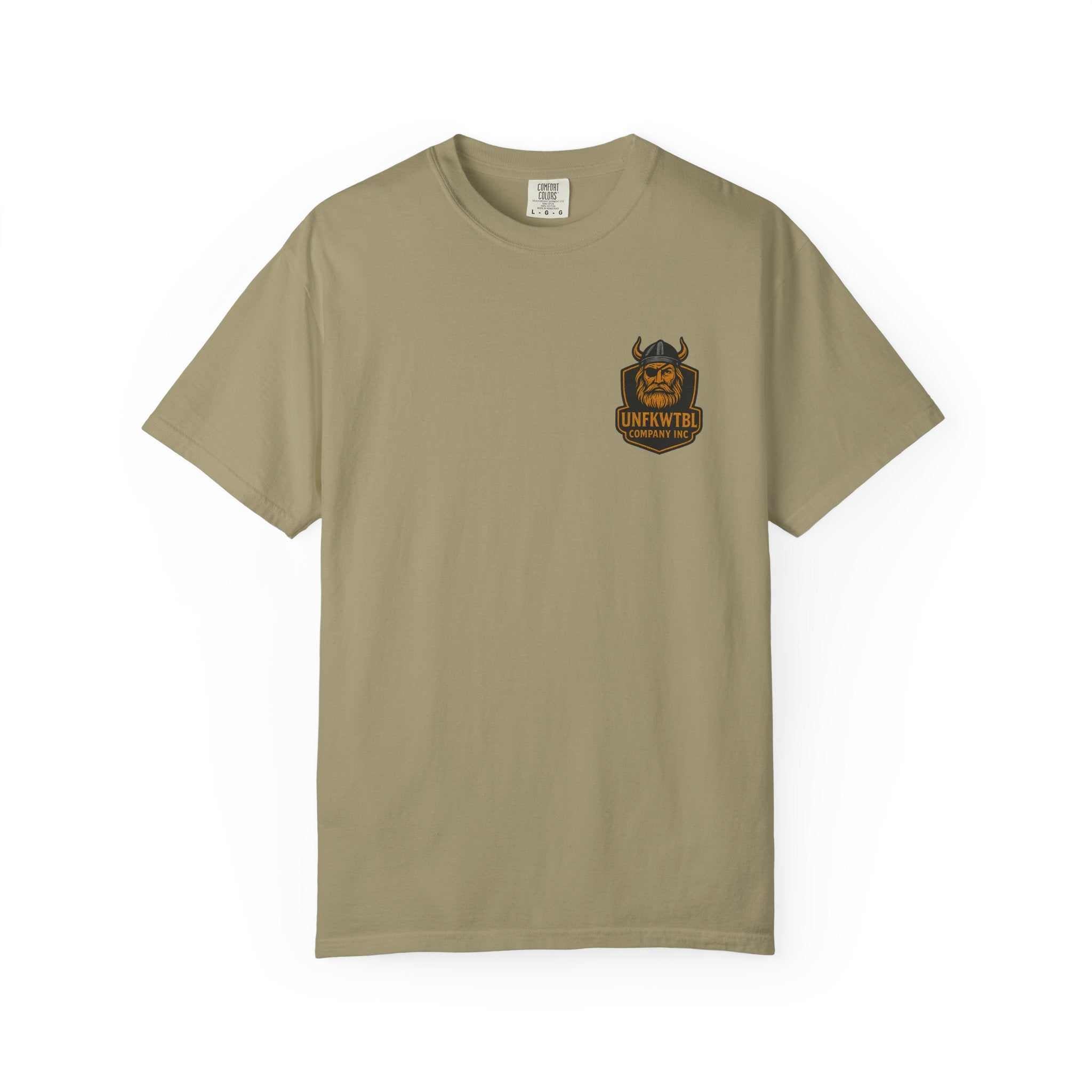 Unisex garment-dyed Tropical Humor T-Shirt with logo, casual beachwear perfect for summer and vacation.