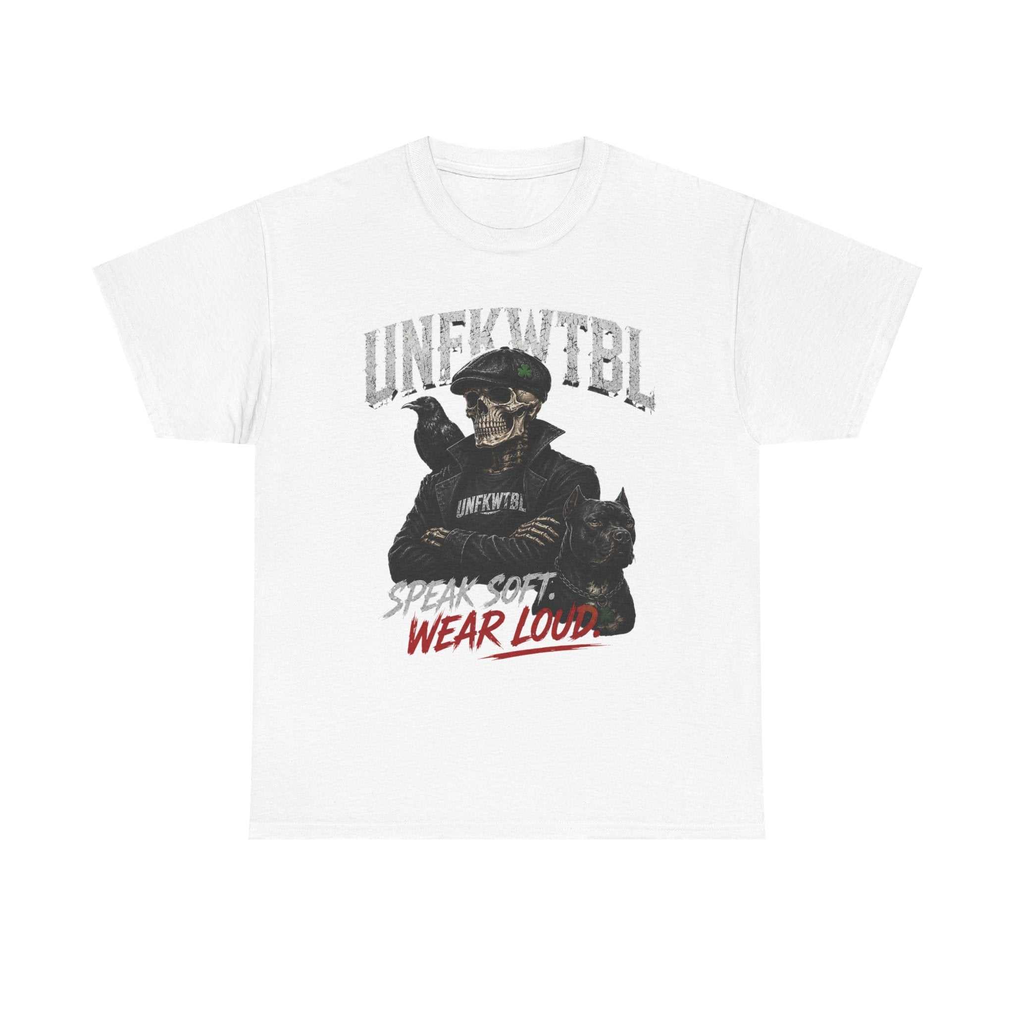 Skull Ranger Tee — “Speak Soft, Wear Loud” Graphic T‑Shirt