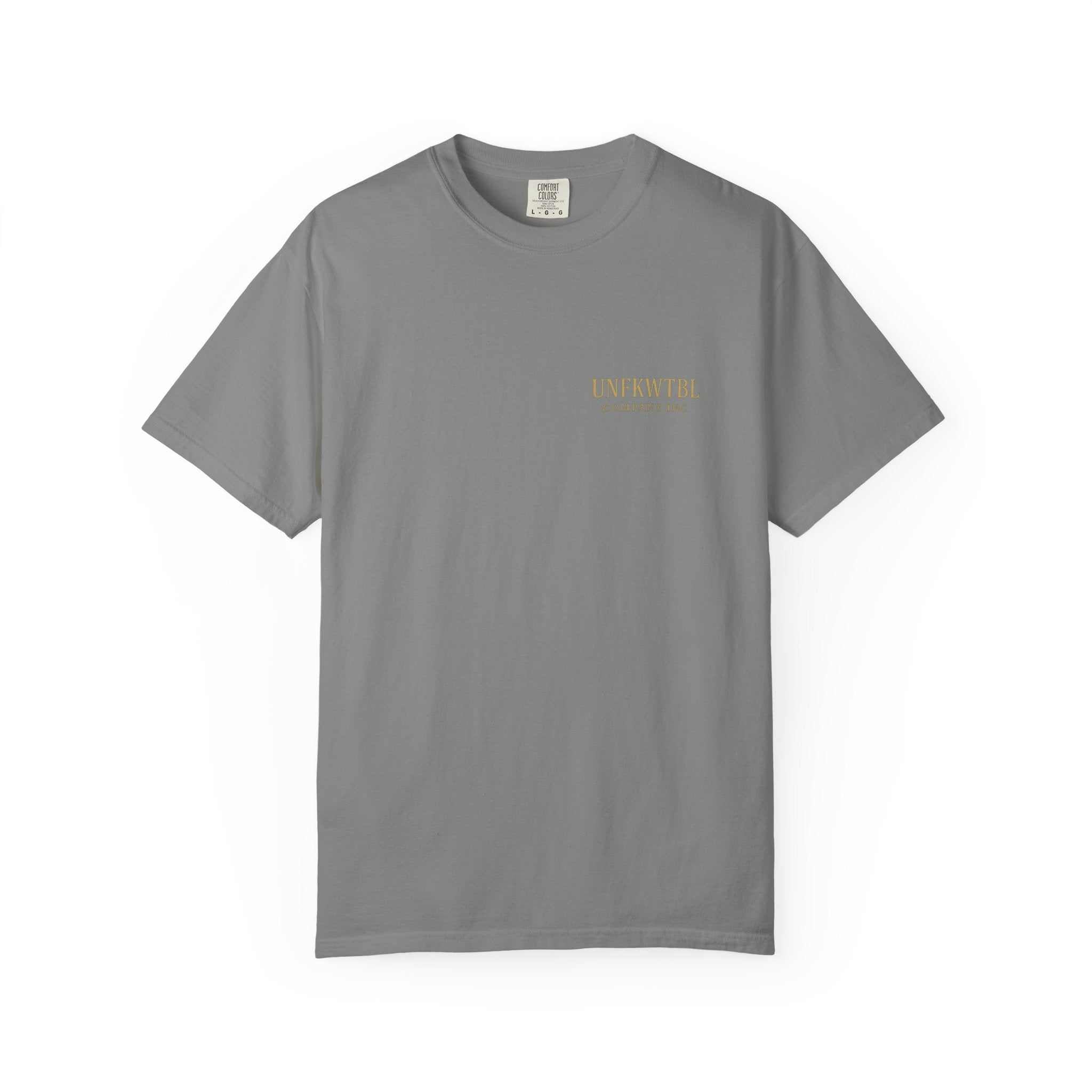 Warden of the Dead unisex gray casual streetwear t-shirt with subtle graphic design for horror fans