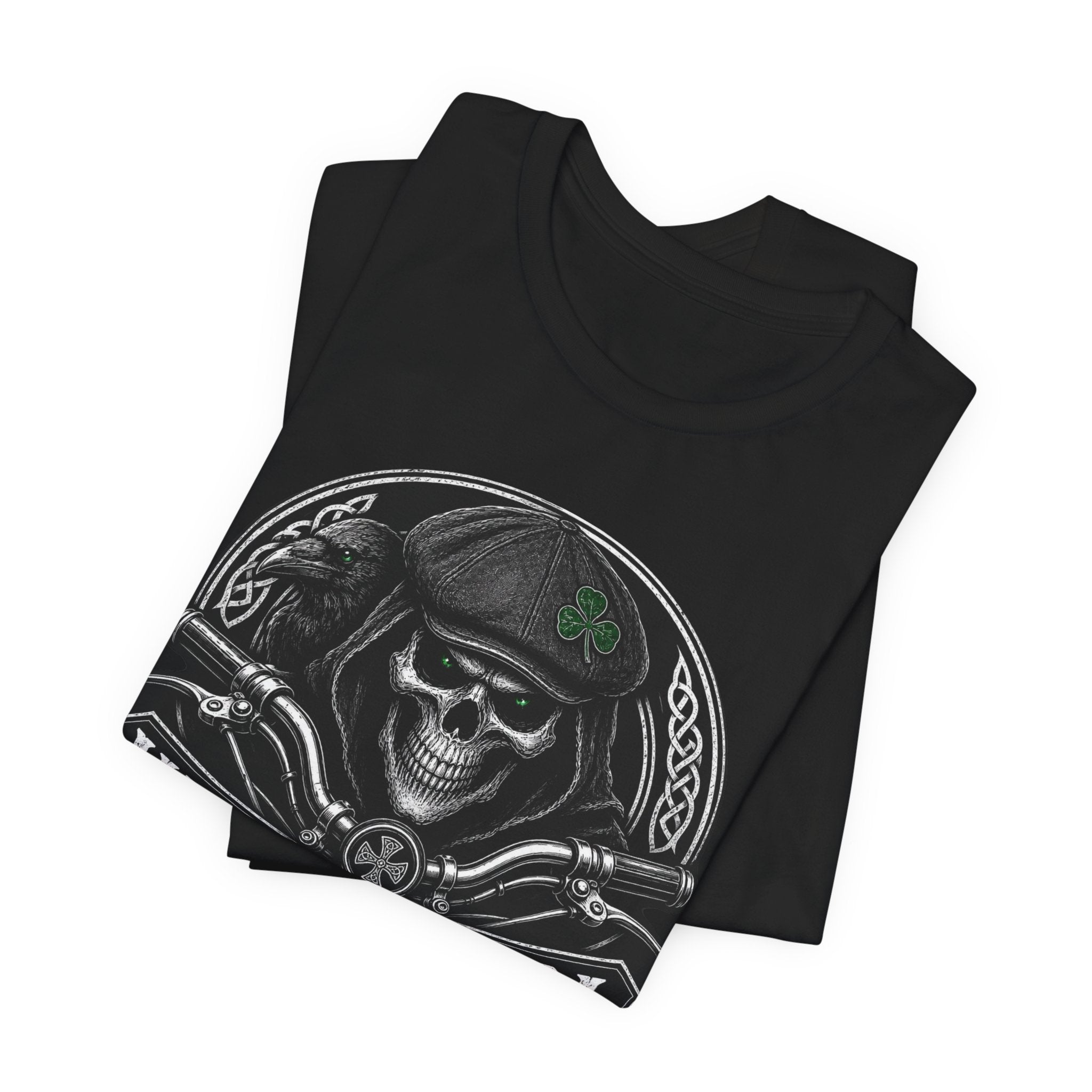 Skull Biker Tee — "UNFKWTBL" Vintage Motorcycle Graphic T-Shirt