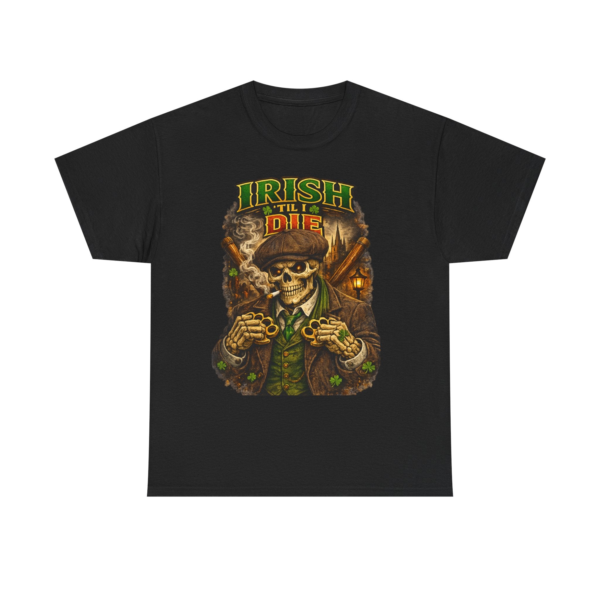 Irish 'Til I Die Skull T-Shirt — St. Patrick's Day Celtic Skeleton Tee