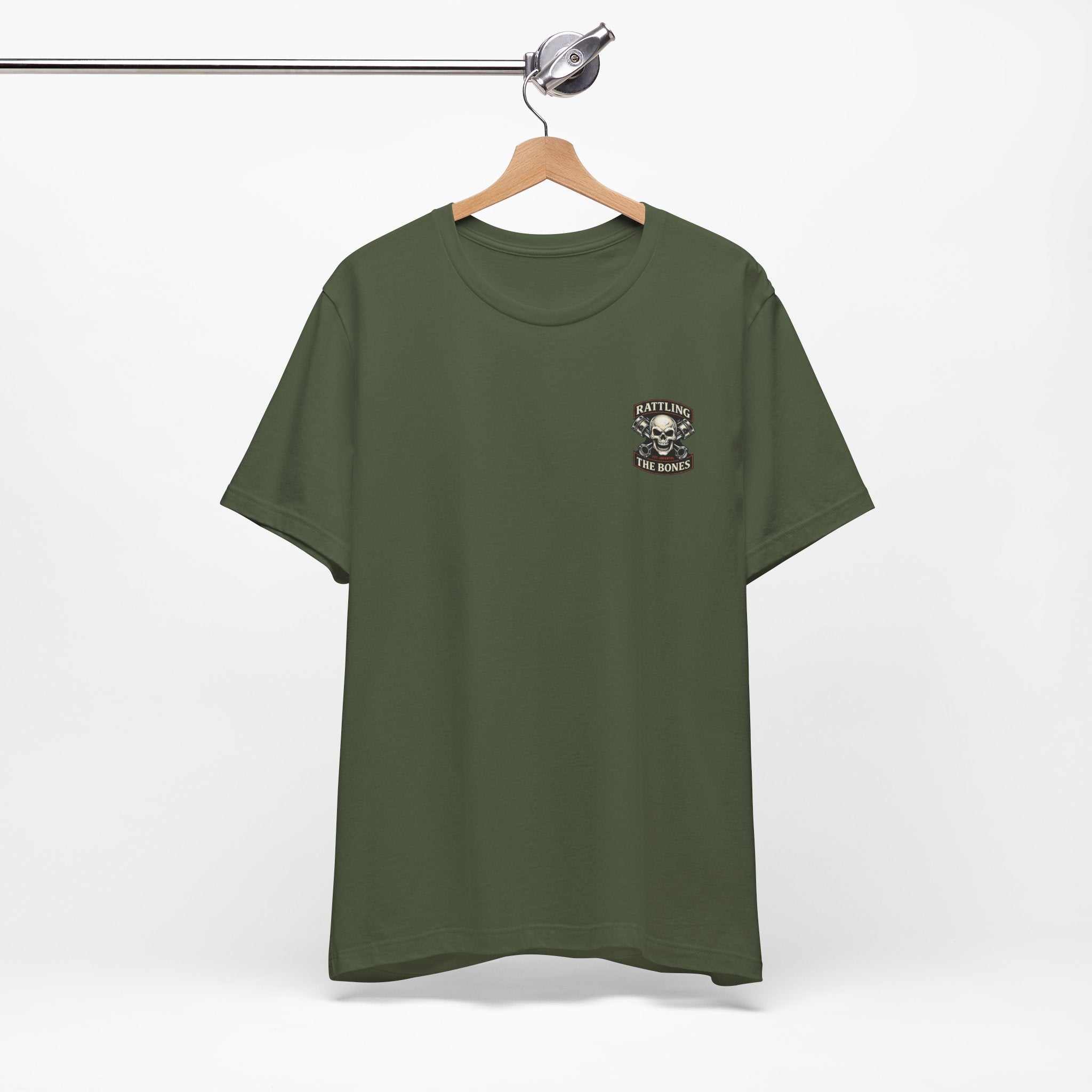 Motorcycle Skull Tee — "Loud Enough to Wake the Dead" Biker T-Shirt