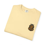 Unisex garment-dyed t-shirt with vintage Beast King design in cream, casual and eco-friendly tee for gamers and holiday gifts