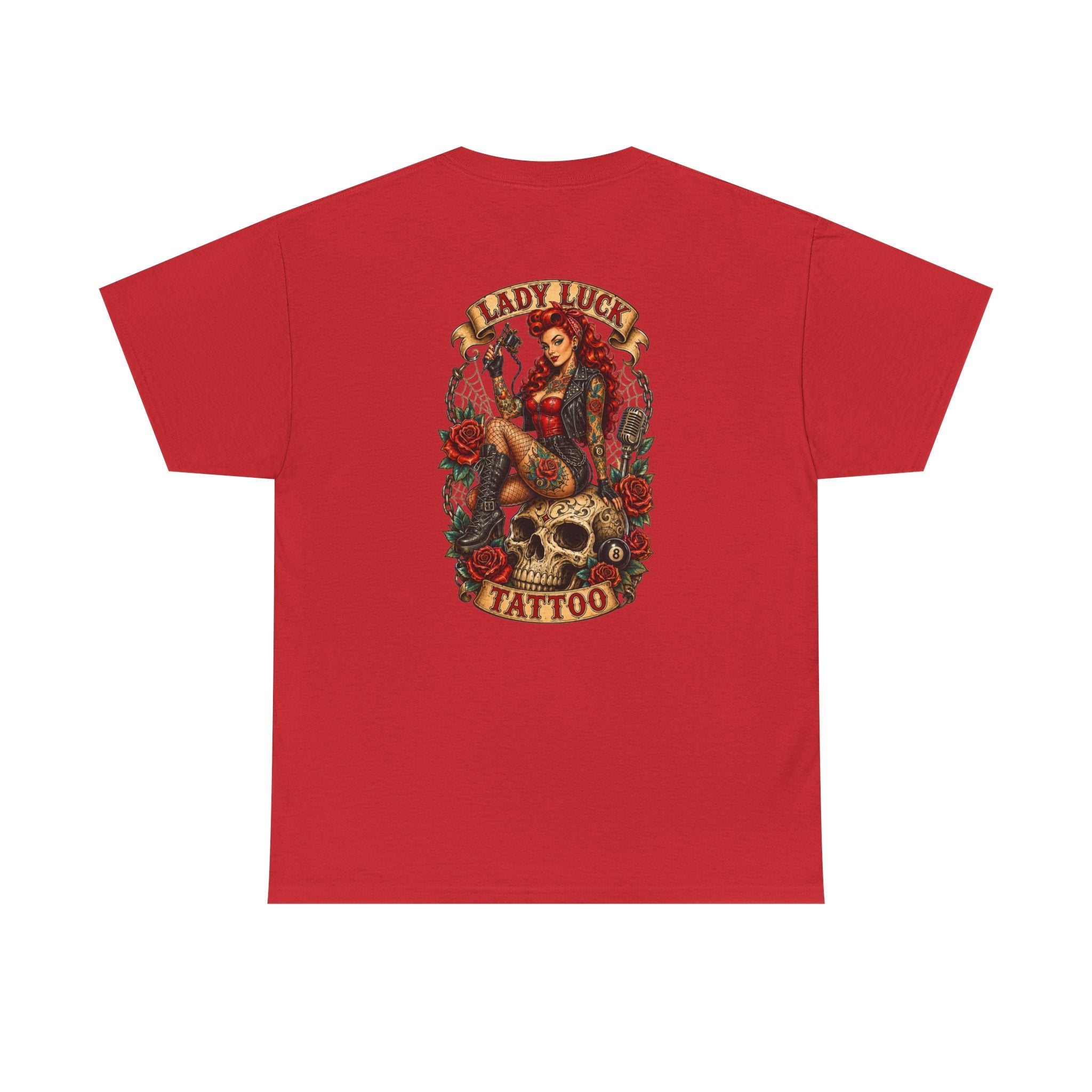 Lady Luck Tattoo Skull Queen Men’s Tee