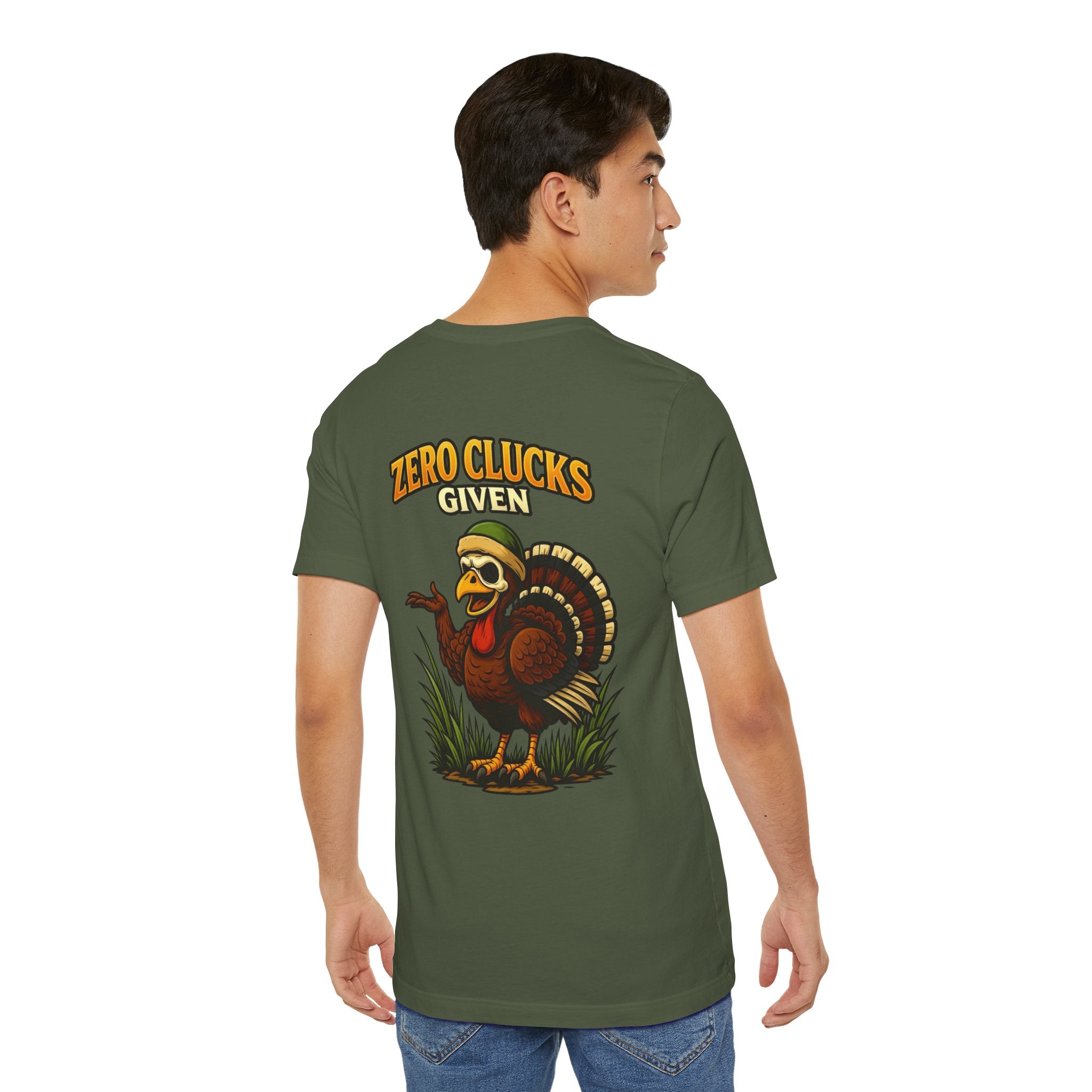 Turkey 'Zero Clucks Given' Graphic Tee – Funny Thanksgiving Shirt