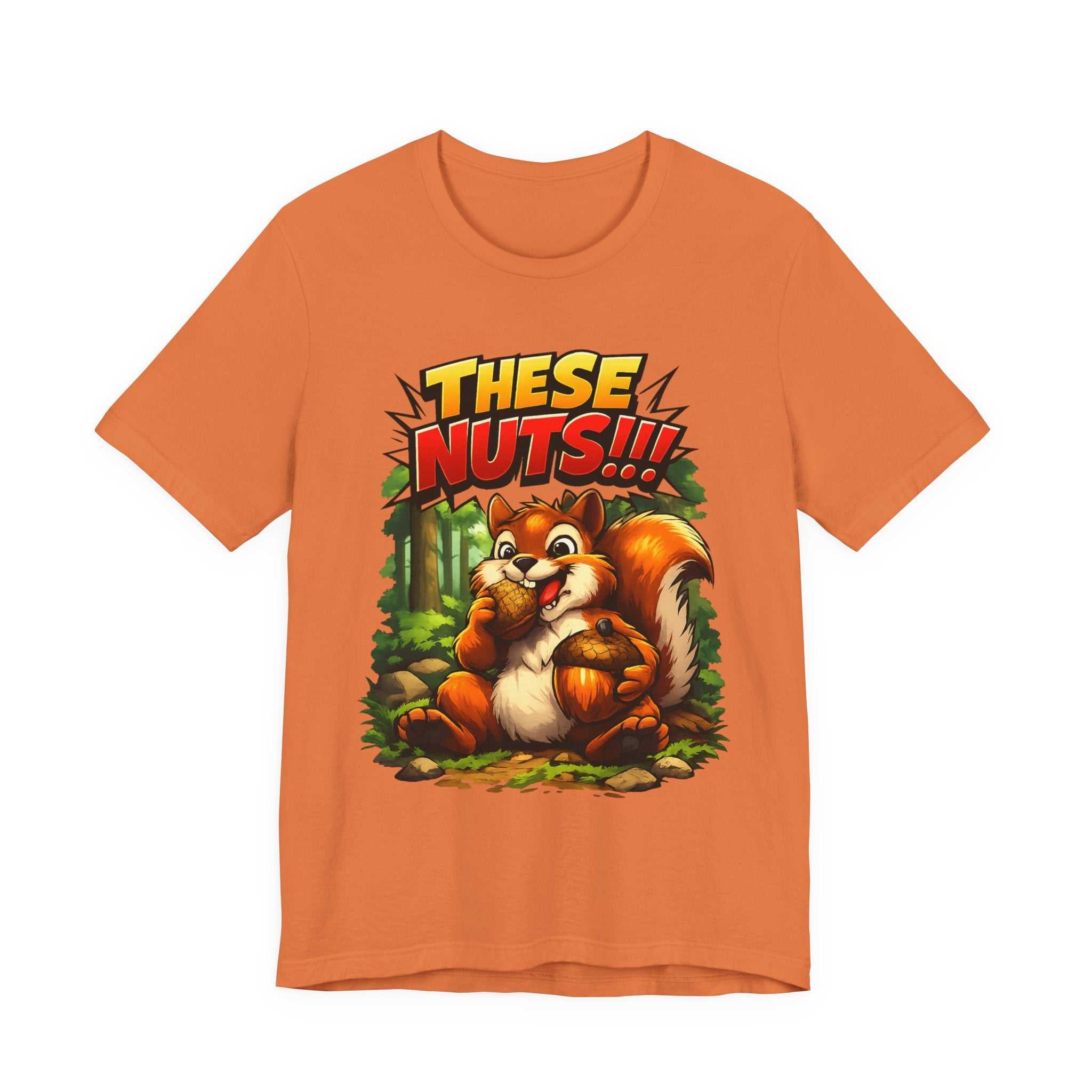 Graphic T-Shirt - Playful Squirrel Woodland Design for Casual Wear