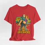 Horror Mashup Tee — 'No Give Backs' Jason & Daphne Retro Graphic T-Shirt