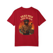 BLACKBEARD Pirate T-Shirt - Dead Men Pour No Rum, Vintage Pirate Shirt, Graphic Tee for Adults, Perfect for Halloween, Beachwear, Gift Idea