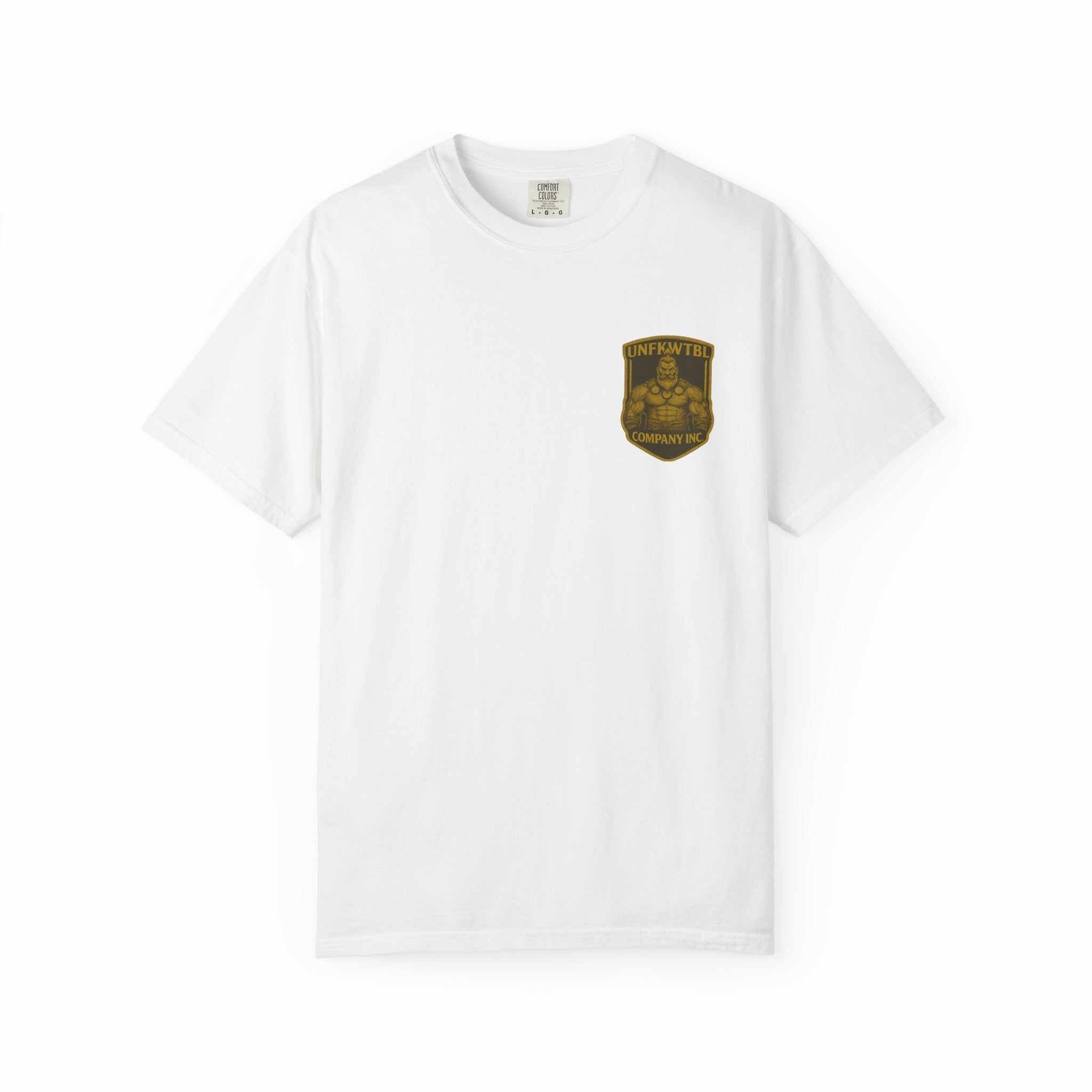 White Odin All Father unisex t-shirt with Norse mythology inspired design and relaxed crew neck style