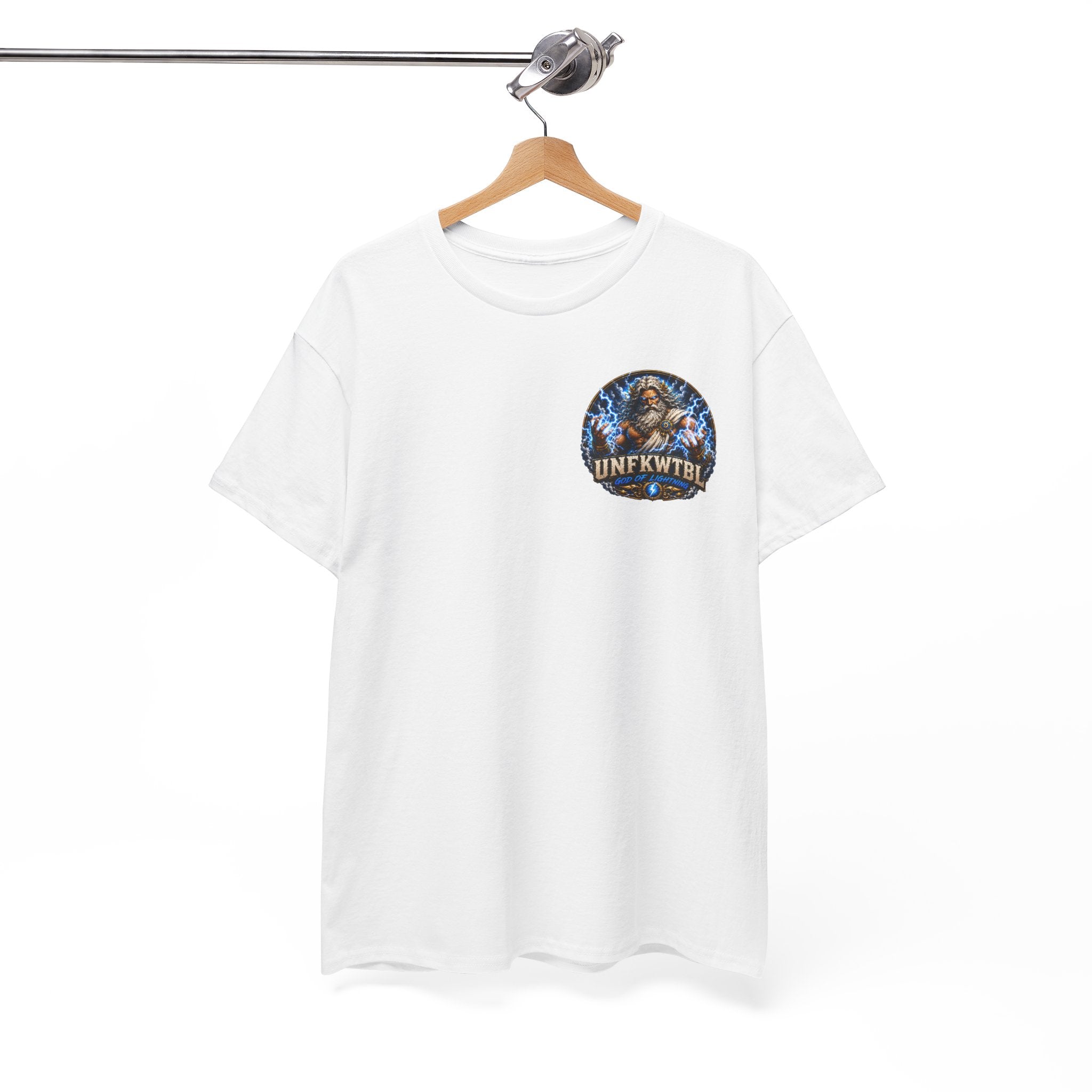 God of Lightning Graphic Tee — "UNFKWTBL" Mythic Thunderback T‑Shirt