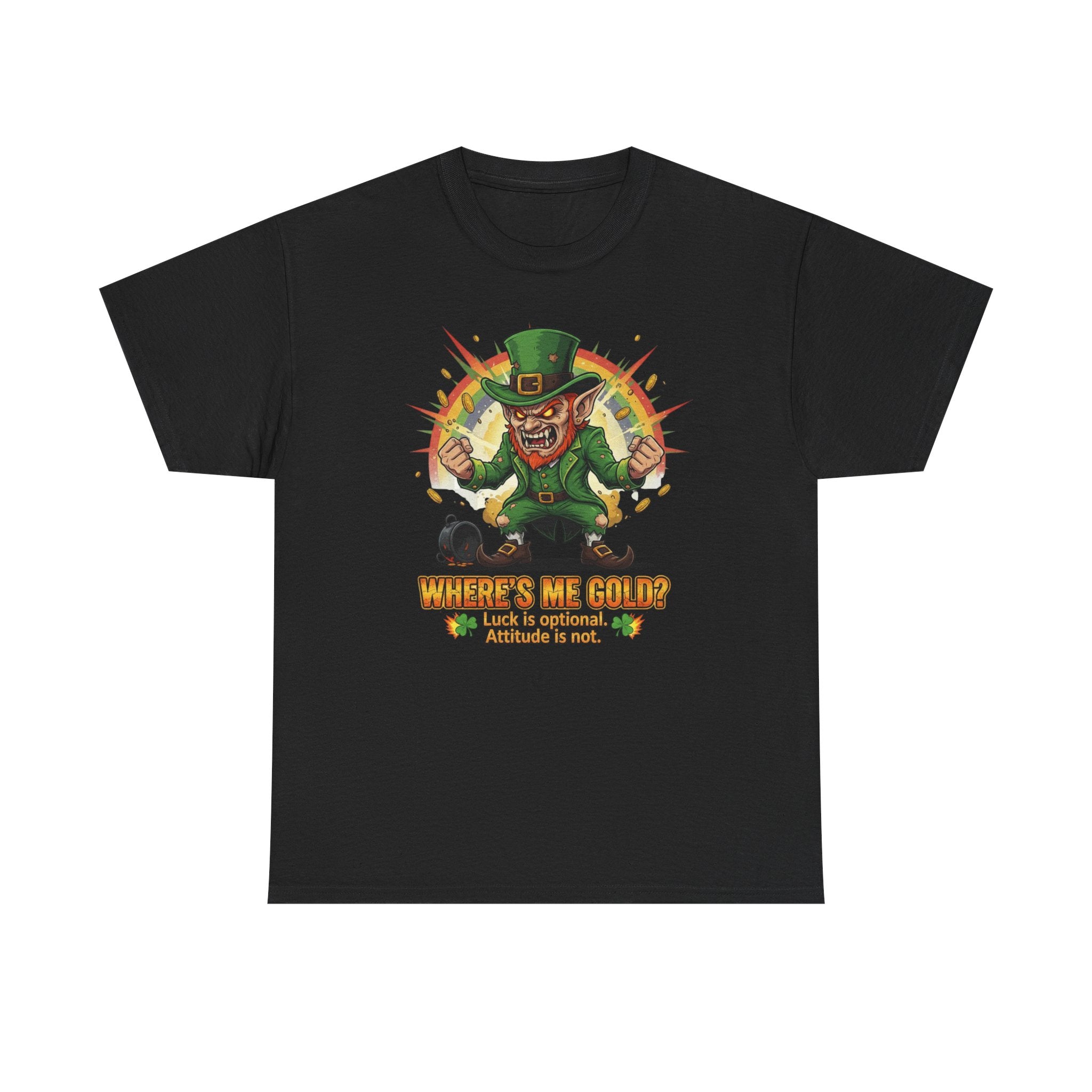 St. Patrick's Day Tee | Leprechaun Design Shirt for Luck - UNFKWTBL COMPANY INC