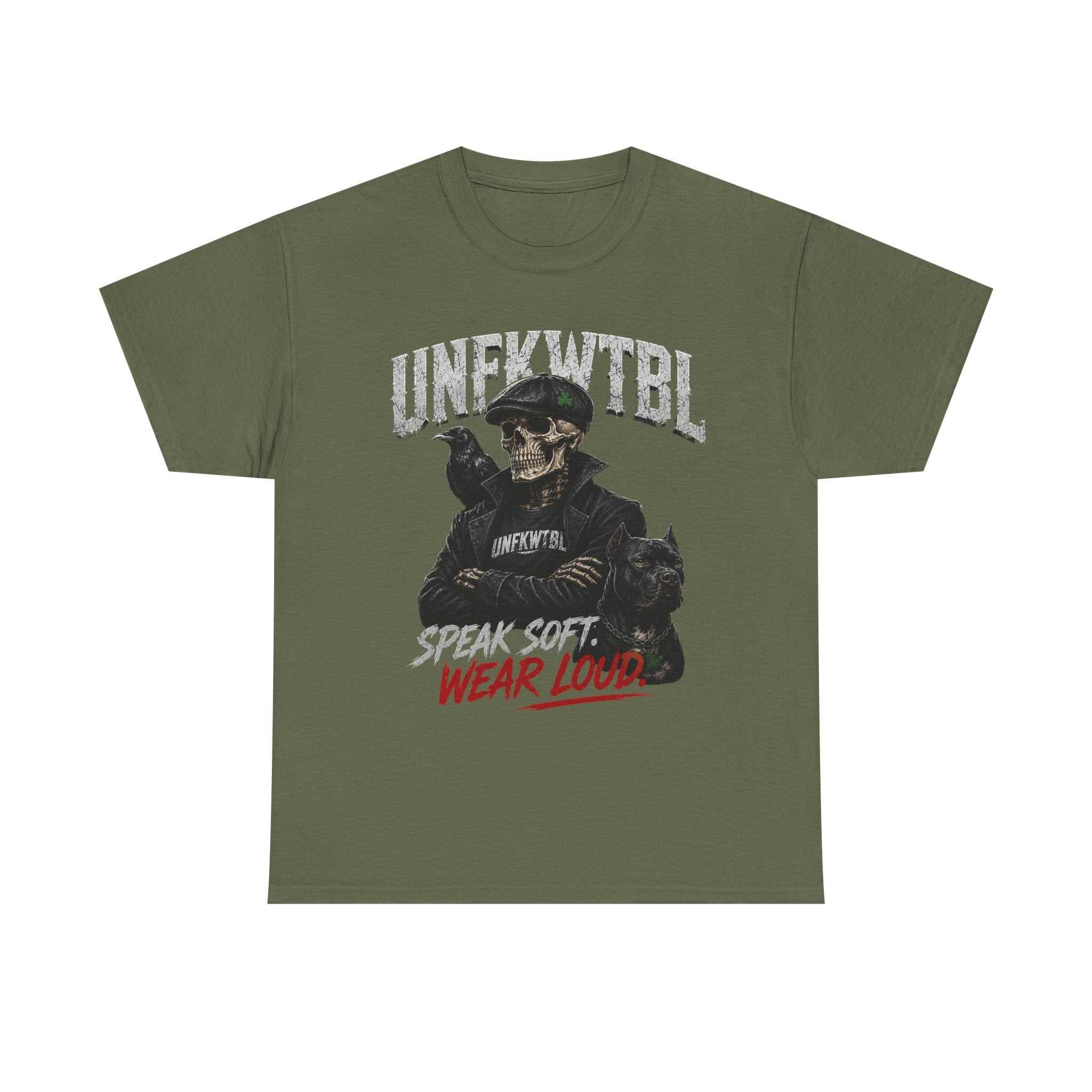 Skull Ranger Tee — “Speak Soft, Wear Loud” Graphic T‑Shirt