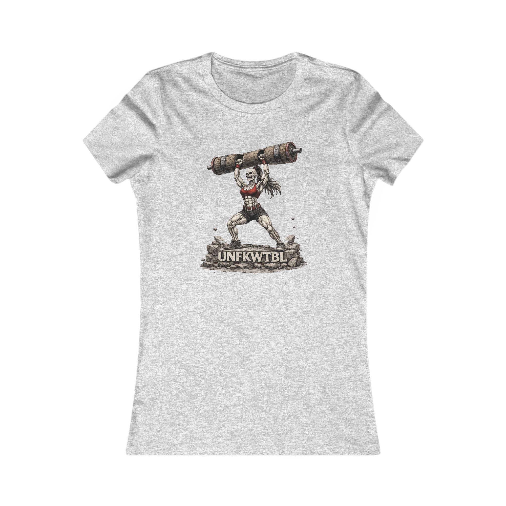 Women’s Graphic Tee — Strongwoman Lifting Log "UNFKWTBLE"