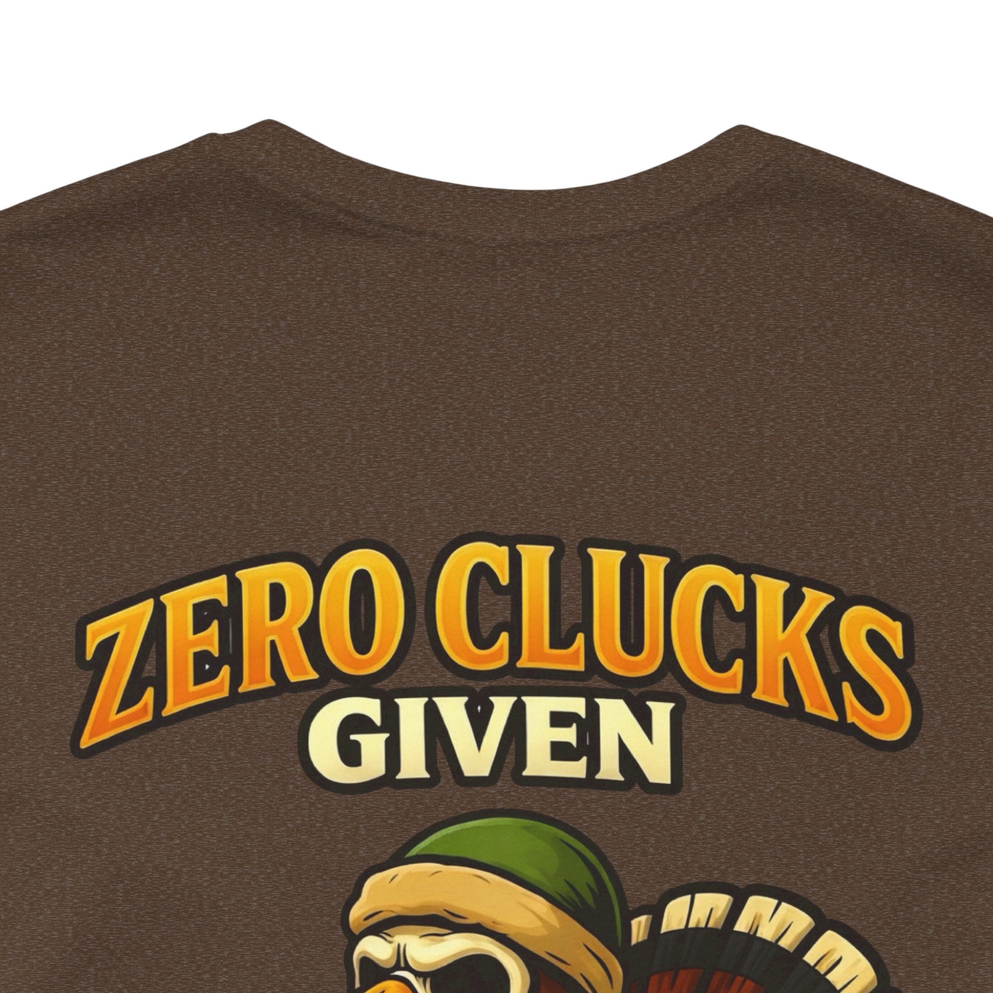 Turkey 'Zero Clucks Given' Graphic Tee – Funny Thanksgiving Shirt