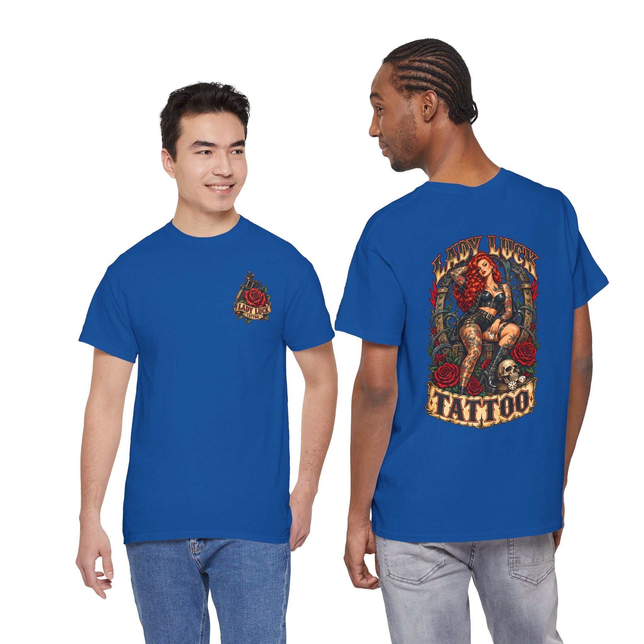 Lady Luck Tattoo Rebel Pinup Men’s Tee