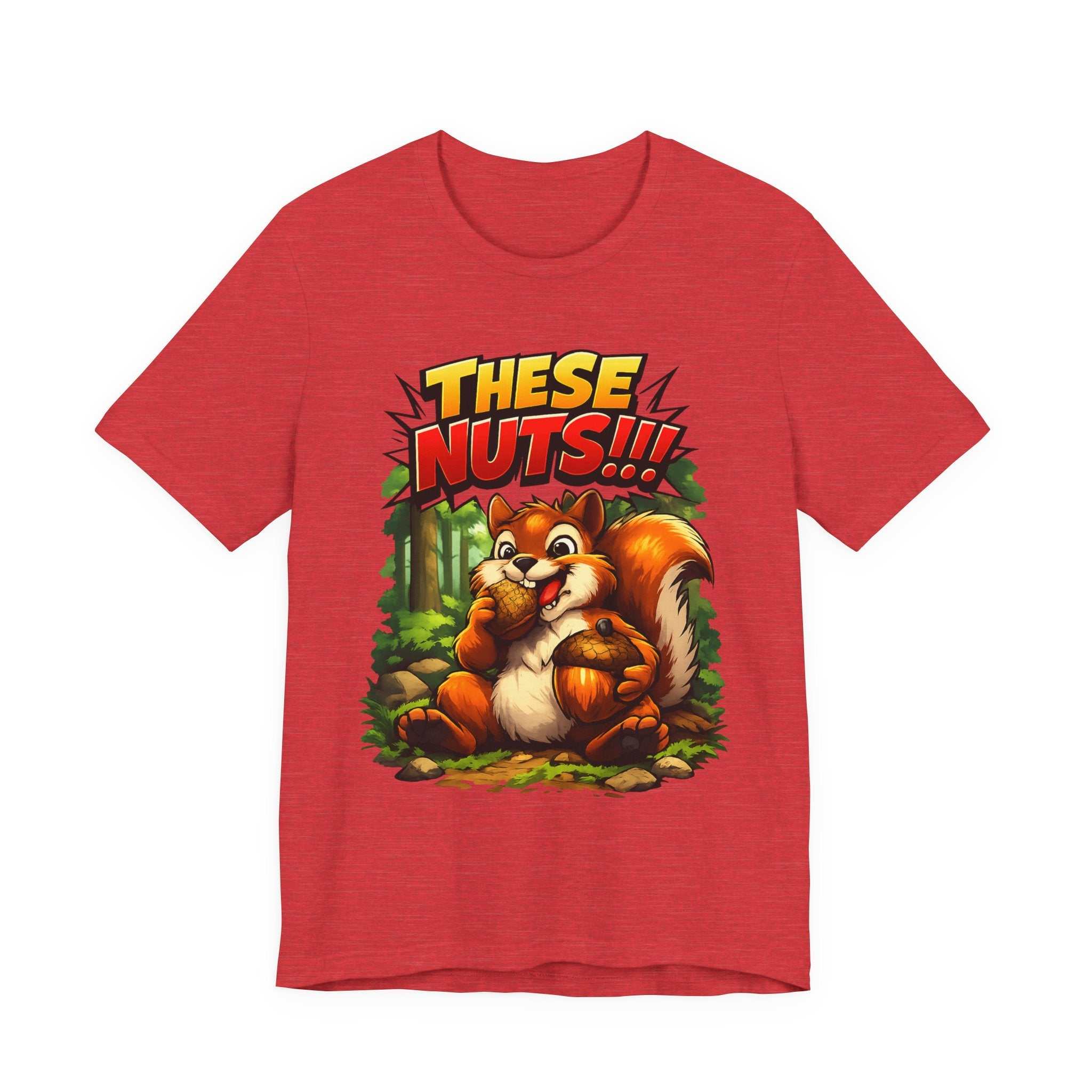 Graphic T-Shirt - Playful Squirrel Woodland Design for Casual Wear