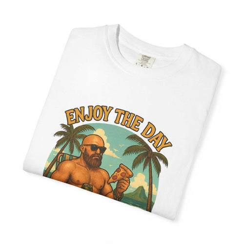 Atlas Enjoy the Day graphic t-shirt, relaxed fit, unisex summer tee in vibrant design