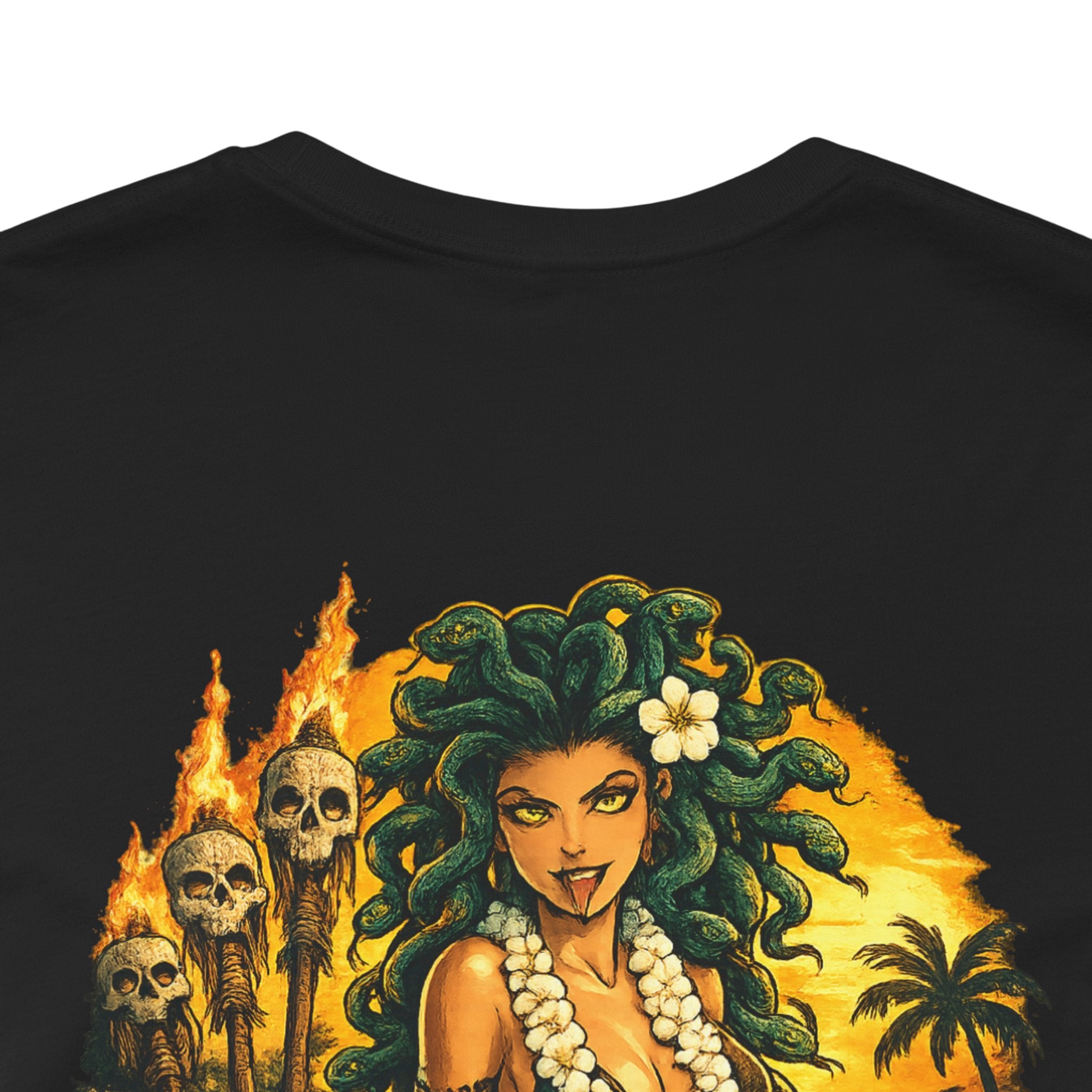 T-Shirt — Vintage Hawaiian Pinup “Look If You Dare” Tropical Surf Tee