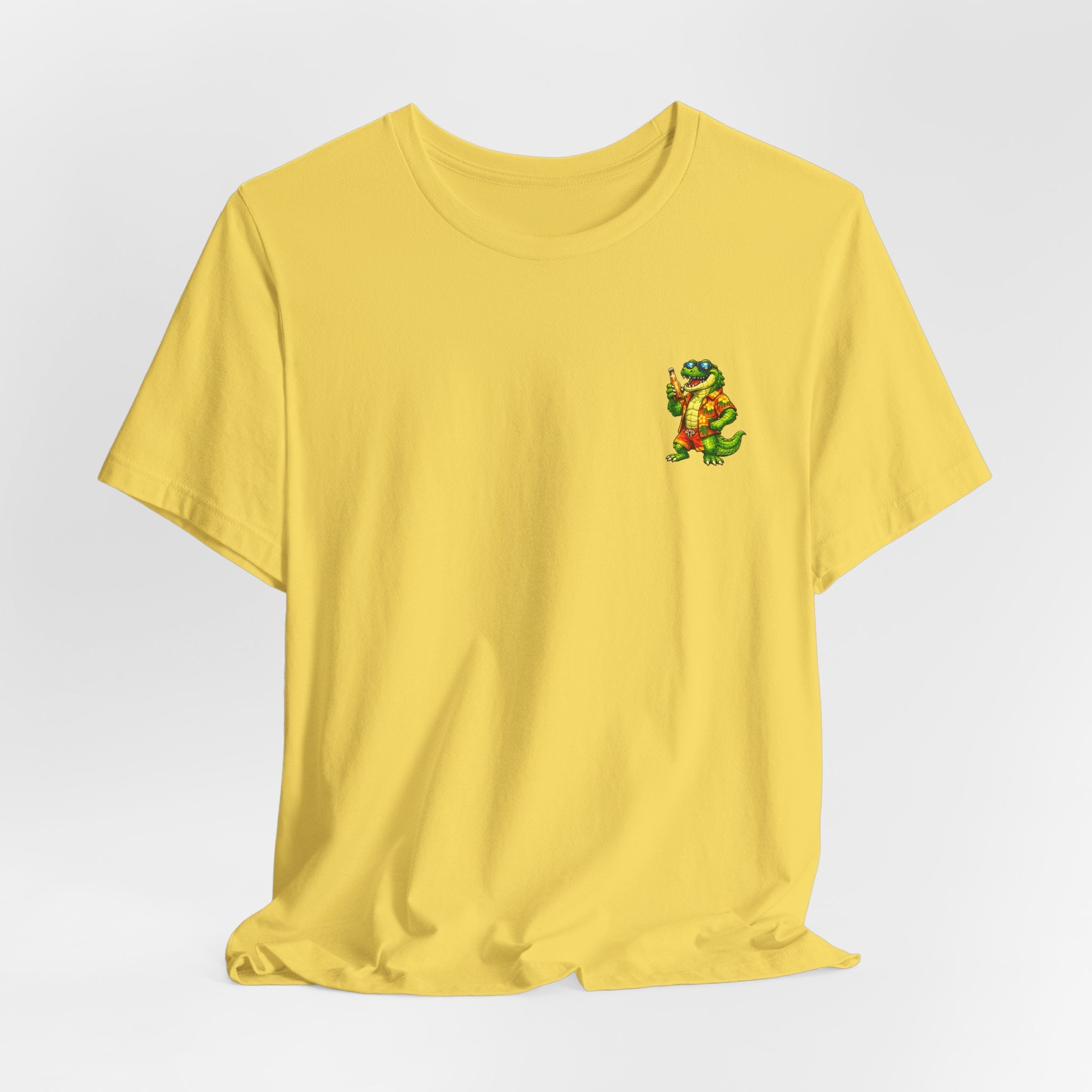 Vacation Party Tee — "This Is Why We Vacation" Tropical Shark & Gator Graphic Shirt