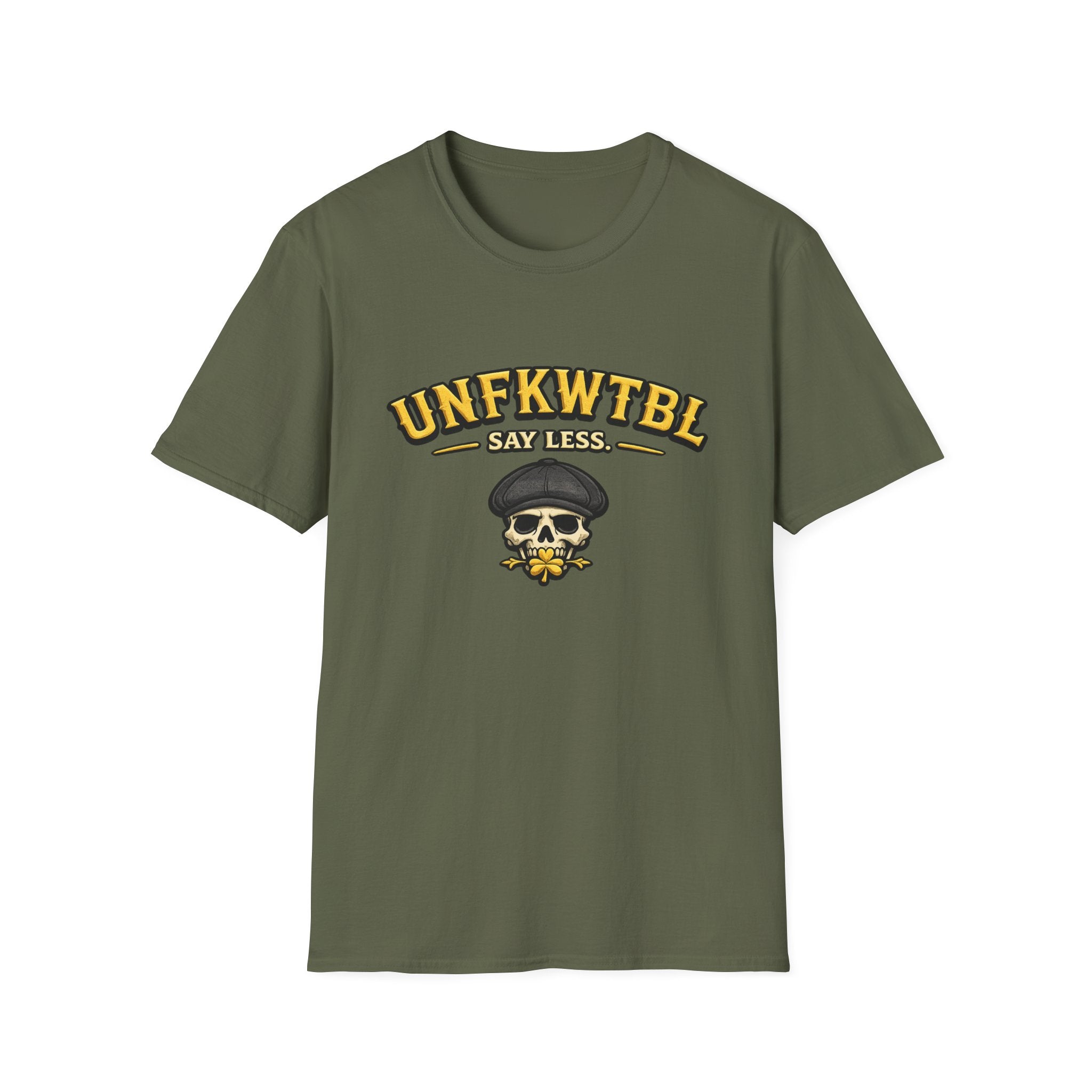 Skull 'UNFKWTBL Say Less' Graphic T-Shirt