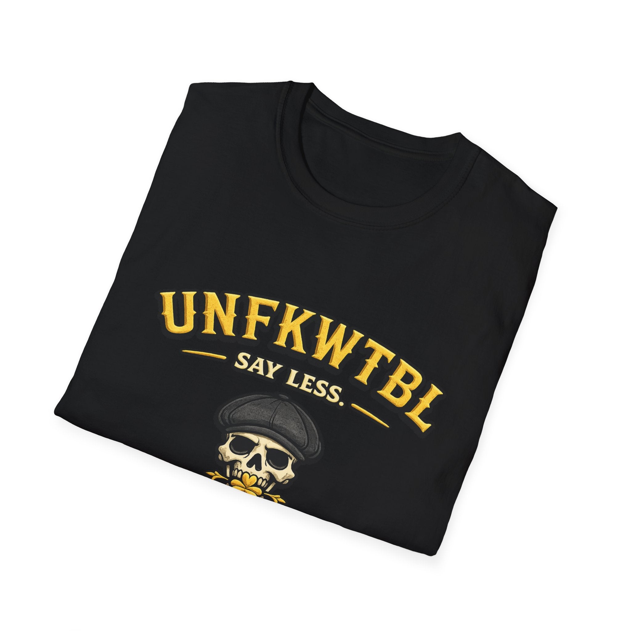 Skull 'UNFKWTBL Say Less' Graphic T-Shirt