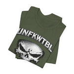 Skull Graphic T-Shirt - UNFKWTBL Gothic Drip Logo Tee