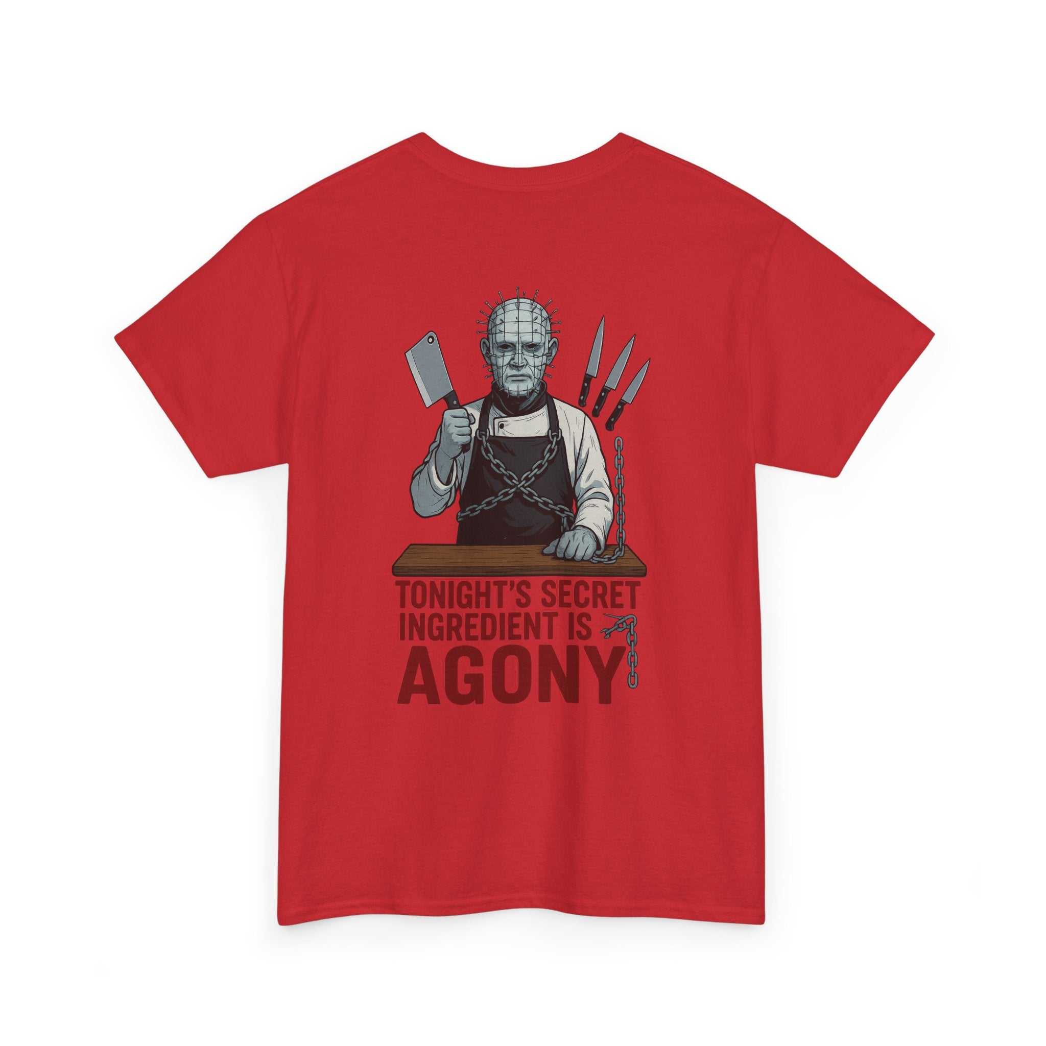 Pinhead Unisex Tee with CHOPPED contestant design on 100% cotton shirt