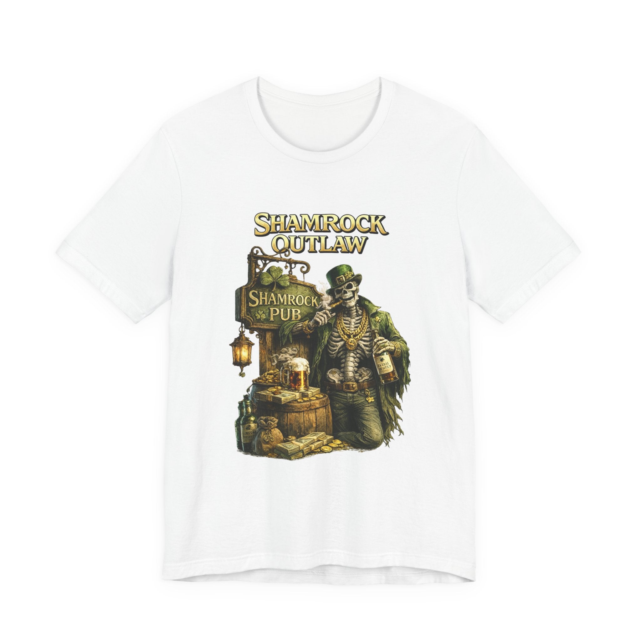 Shamrock Outlaw Tee — Vintage Irish Pub St. Patrick’s Day T‑Shirt
