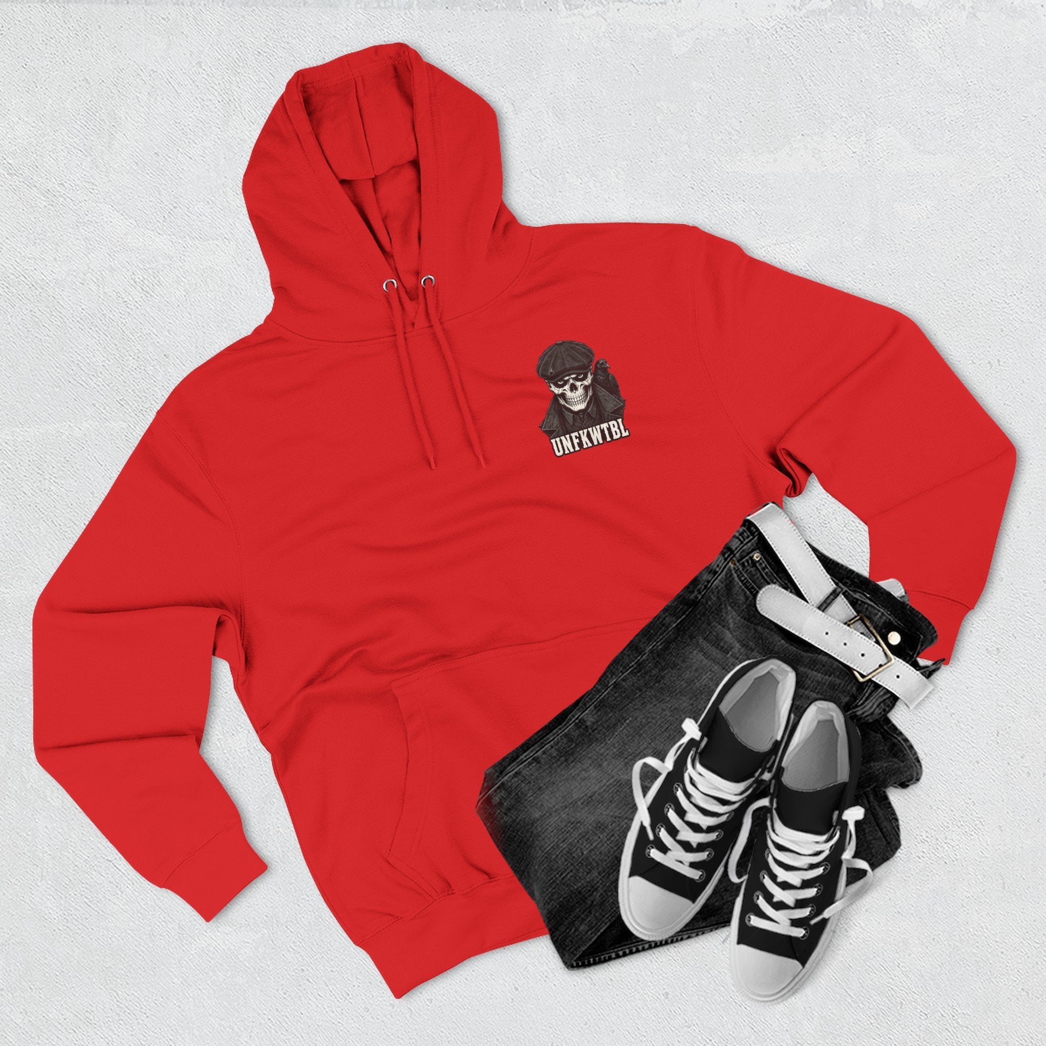 Respect Few Fear None Hoodie Skull & Raven