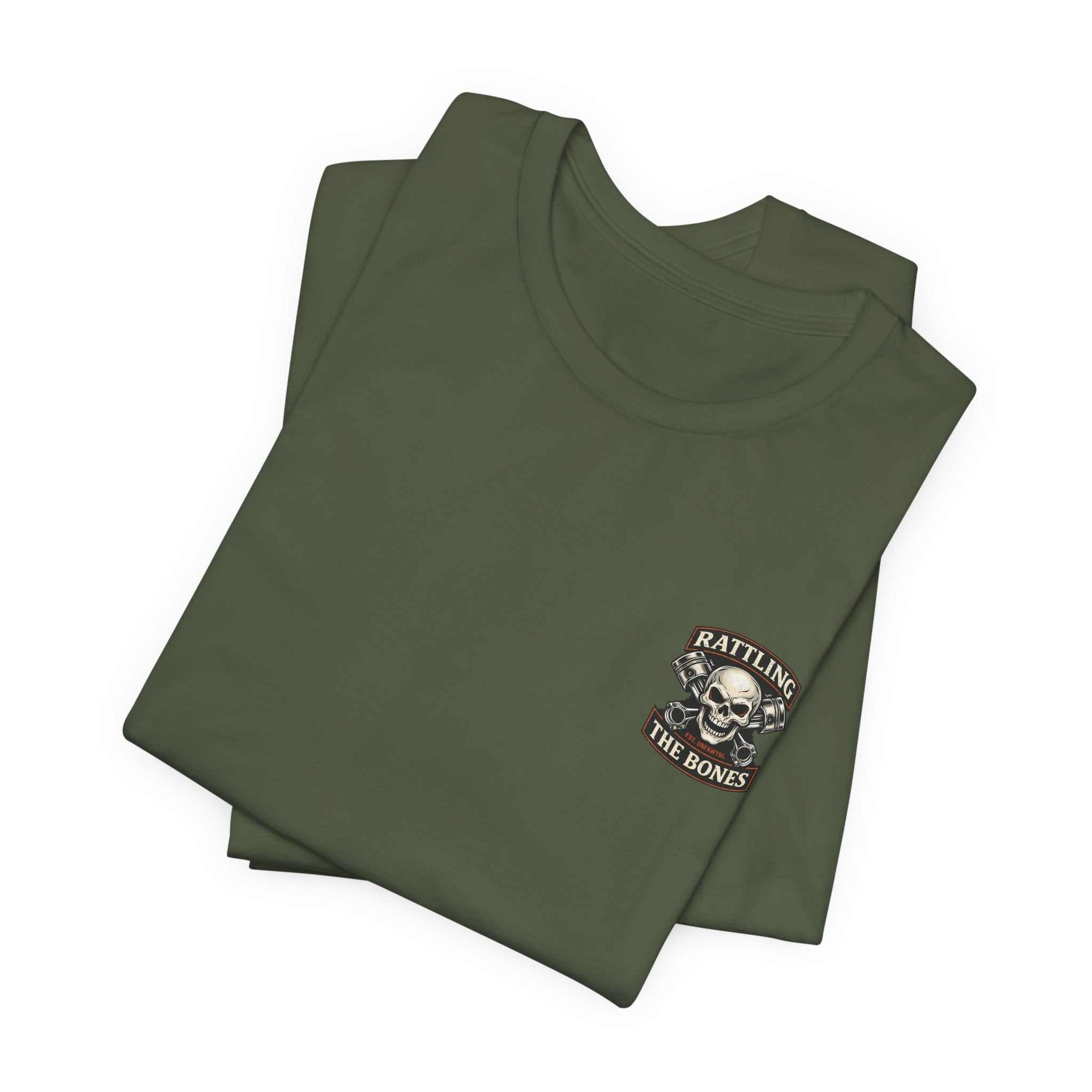 Motorcycle Skull Tee — "Loud Enough to Wake the Dead" Biker T-Shirt