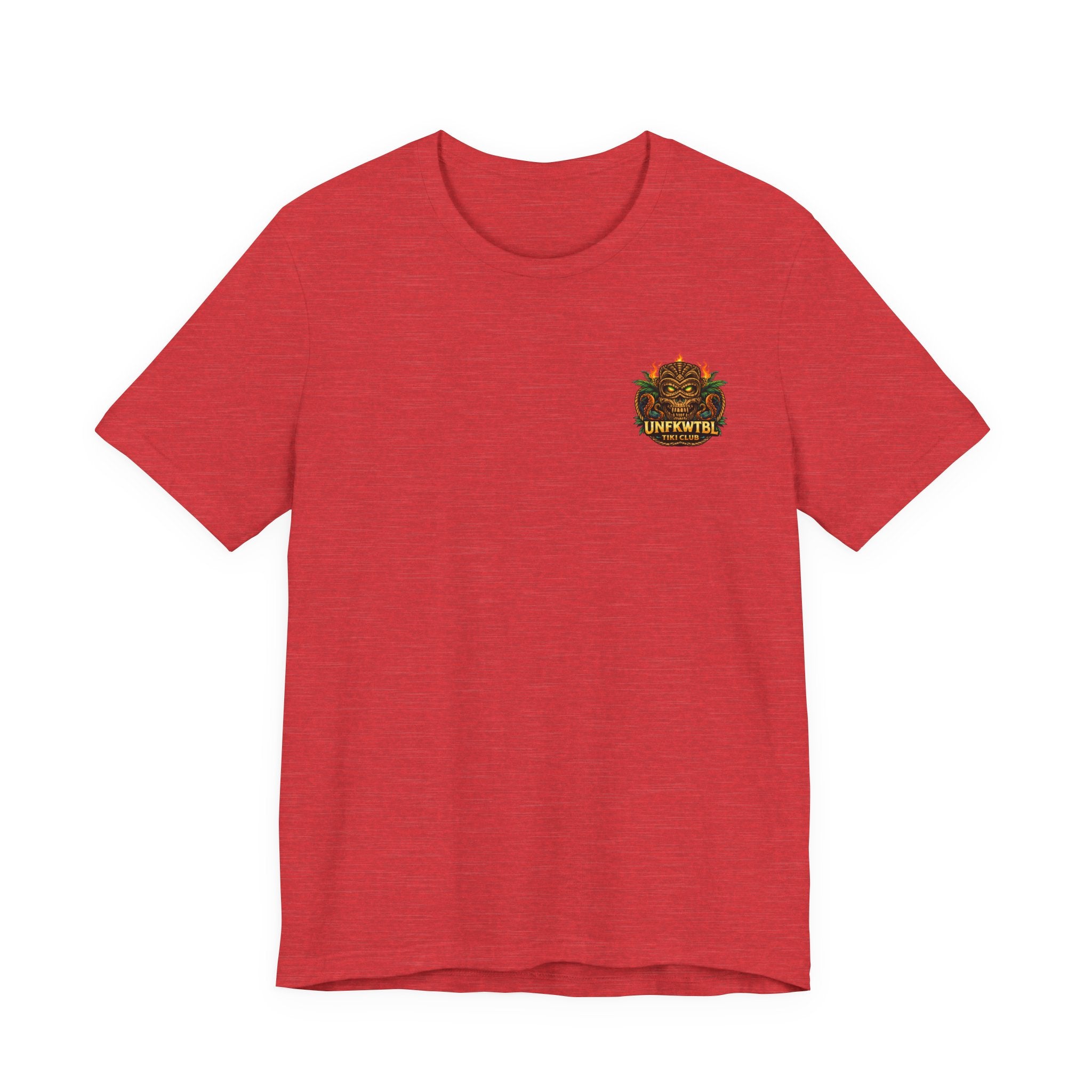 Tiki Mermaid T‑Shirt — Fiery Ocean Tattoo Style Graphic Tee