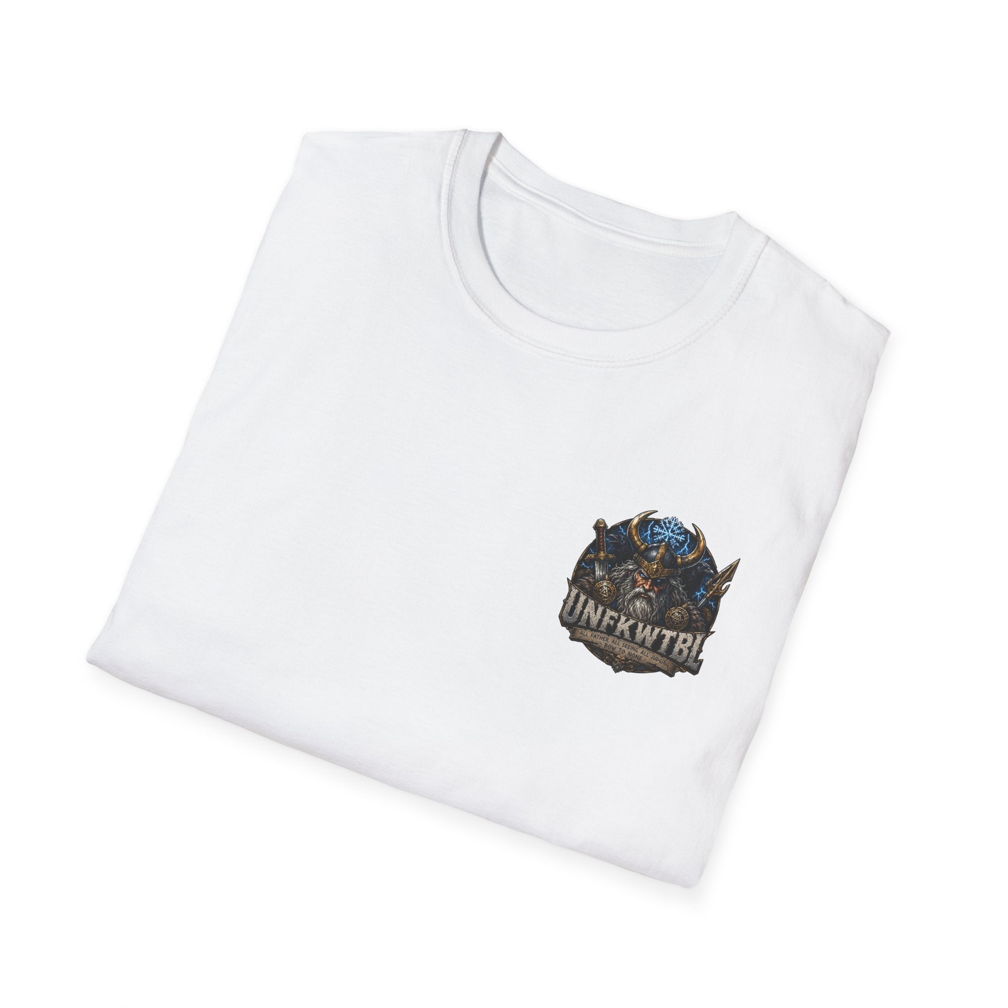 Odin Viking Wolf Crest T-Shirt — 'UNFKWTBL' Graphic Tee