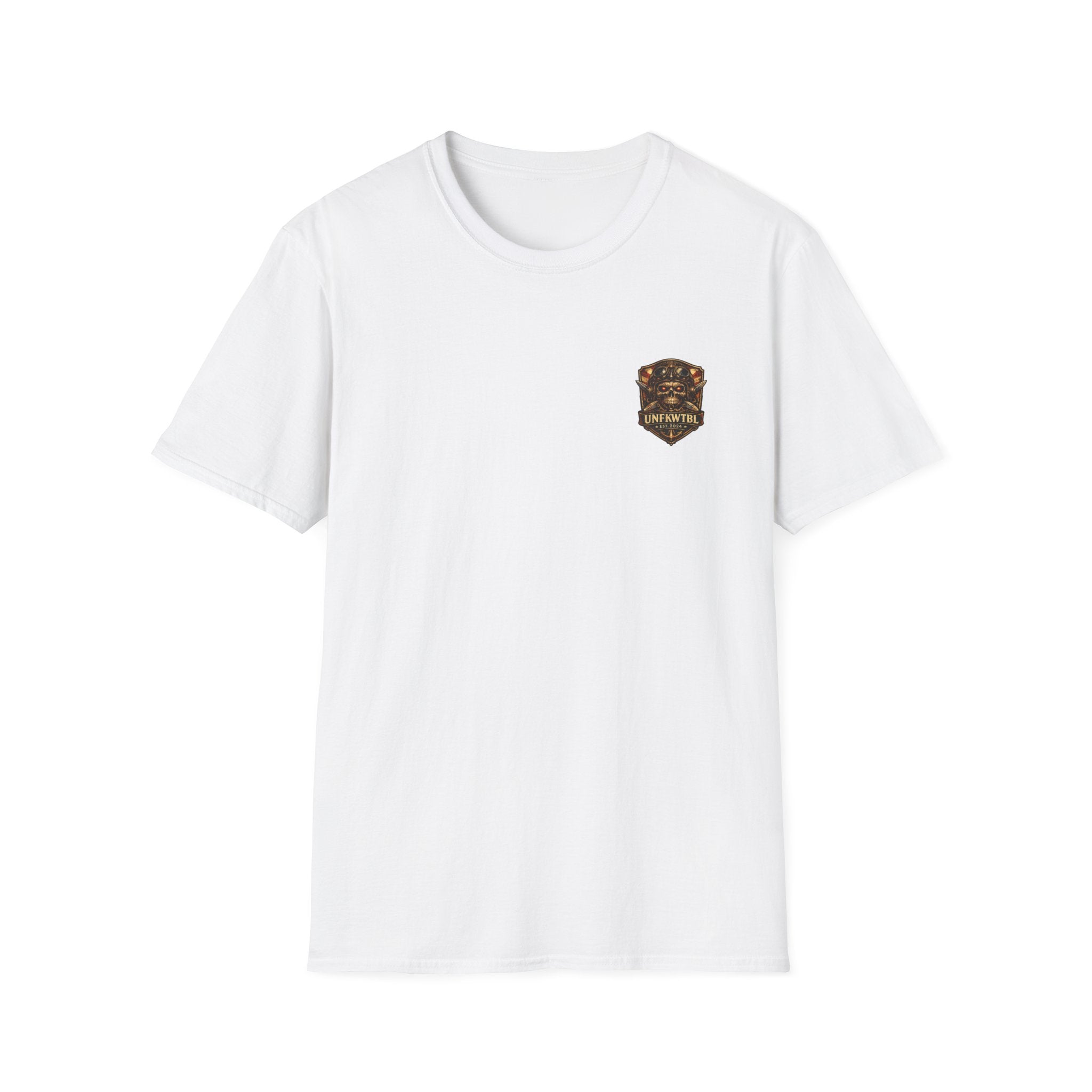 Skull Crest Pocket T‑Shirt — Vintage Gothic Badge Tee