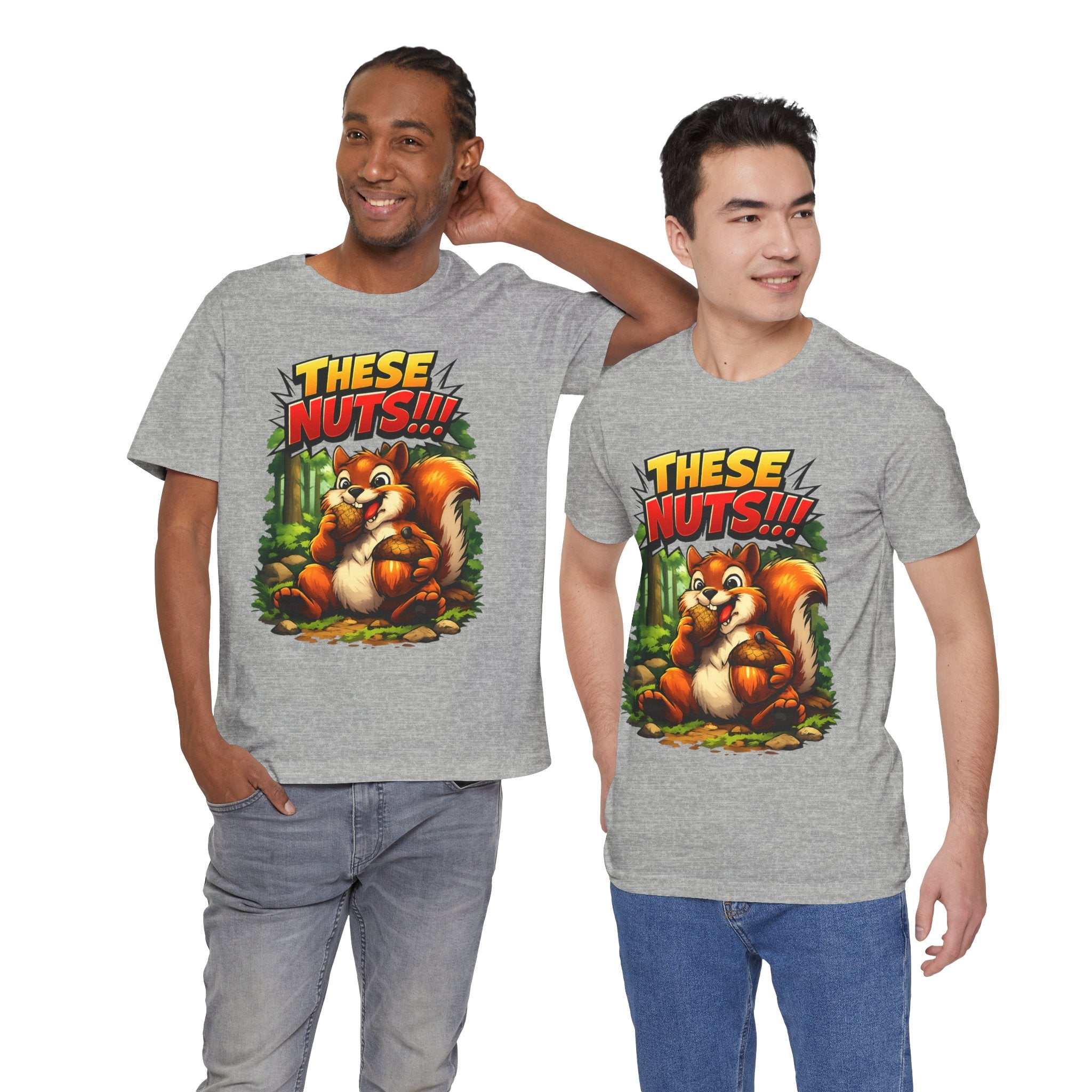 Graphic T-Shirt - Playful Squirrel Woodland Design for Casual Wear