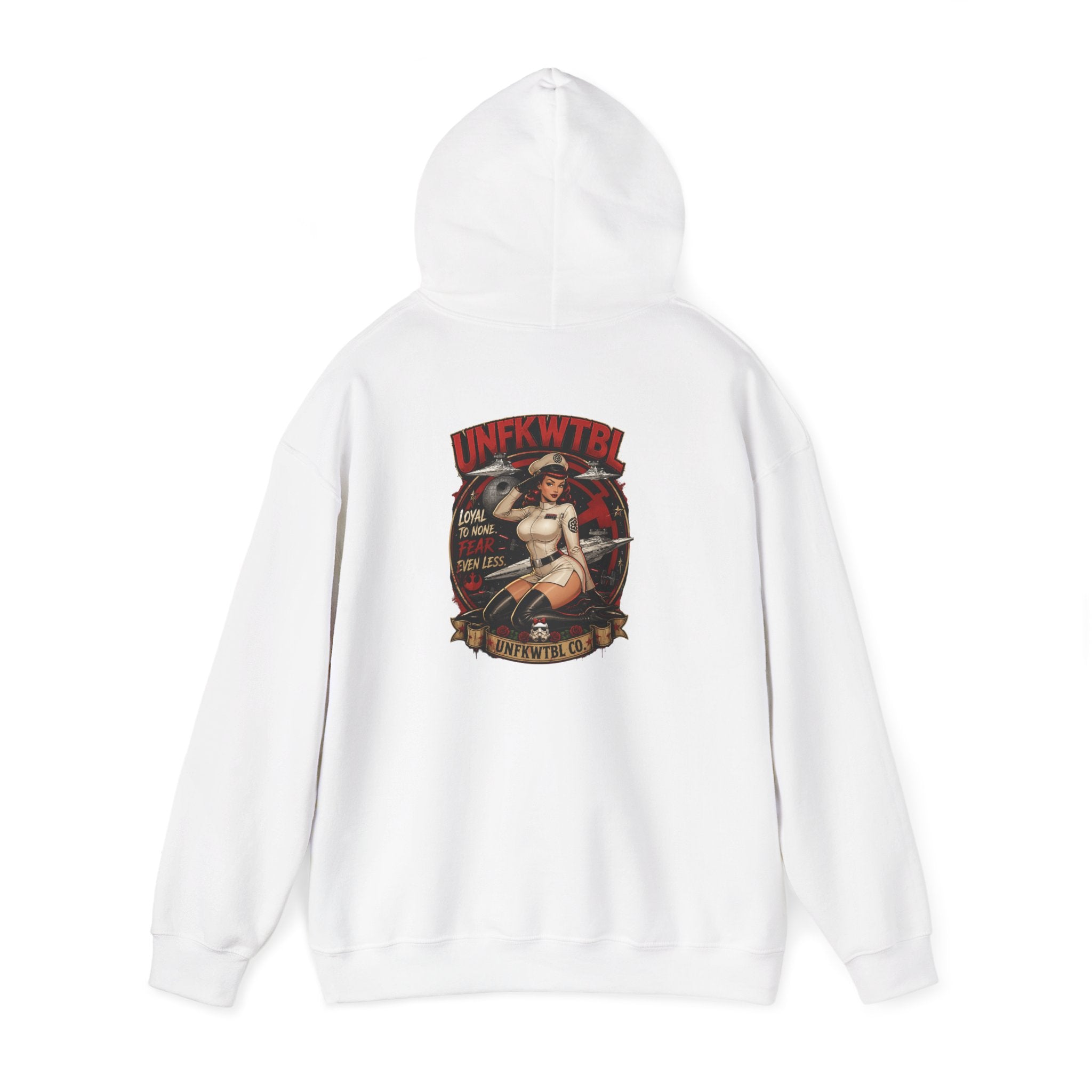 Pinup Nurse Graphic Hoodie – Vintage Tattoo Style Medical Crewneck